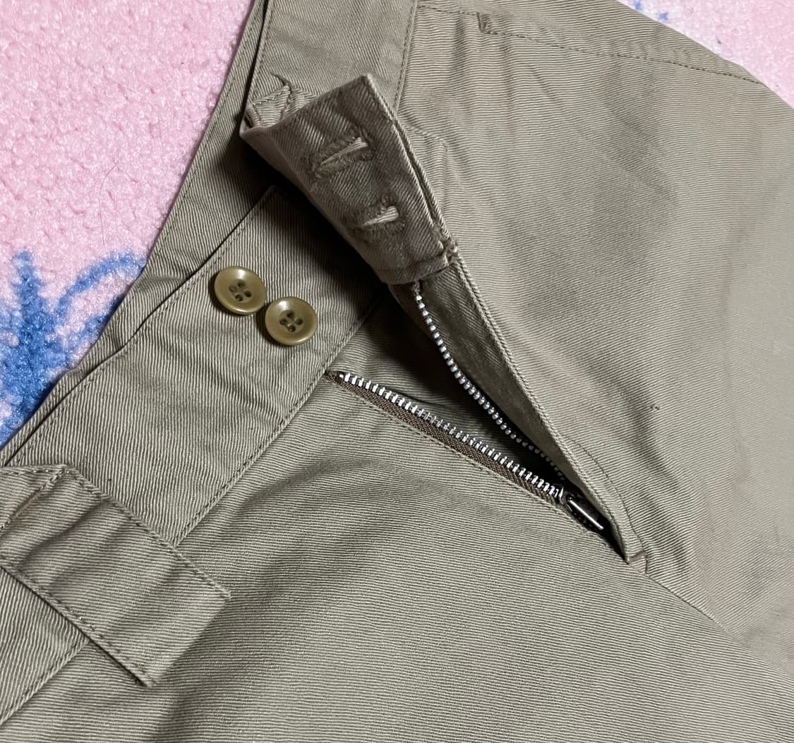 Cropped beige pocket cotton pants 상품이미지4