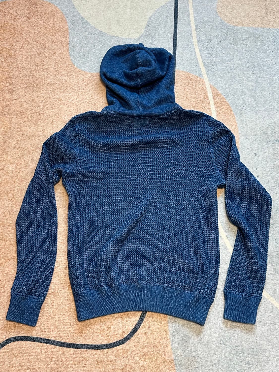 [M] RRL (더블알엘) 와플 니트 후드 인디고 상품이미지5