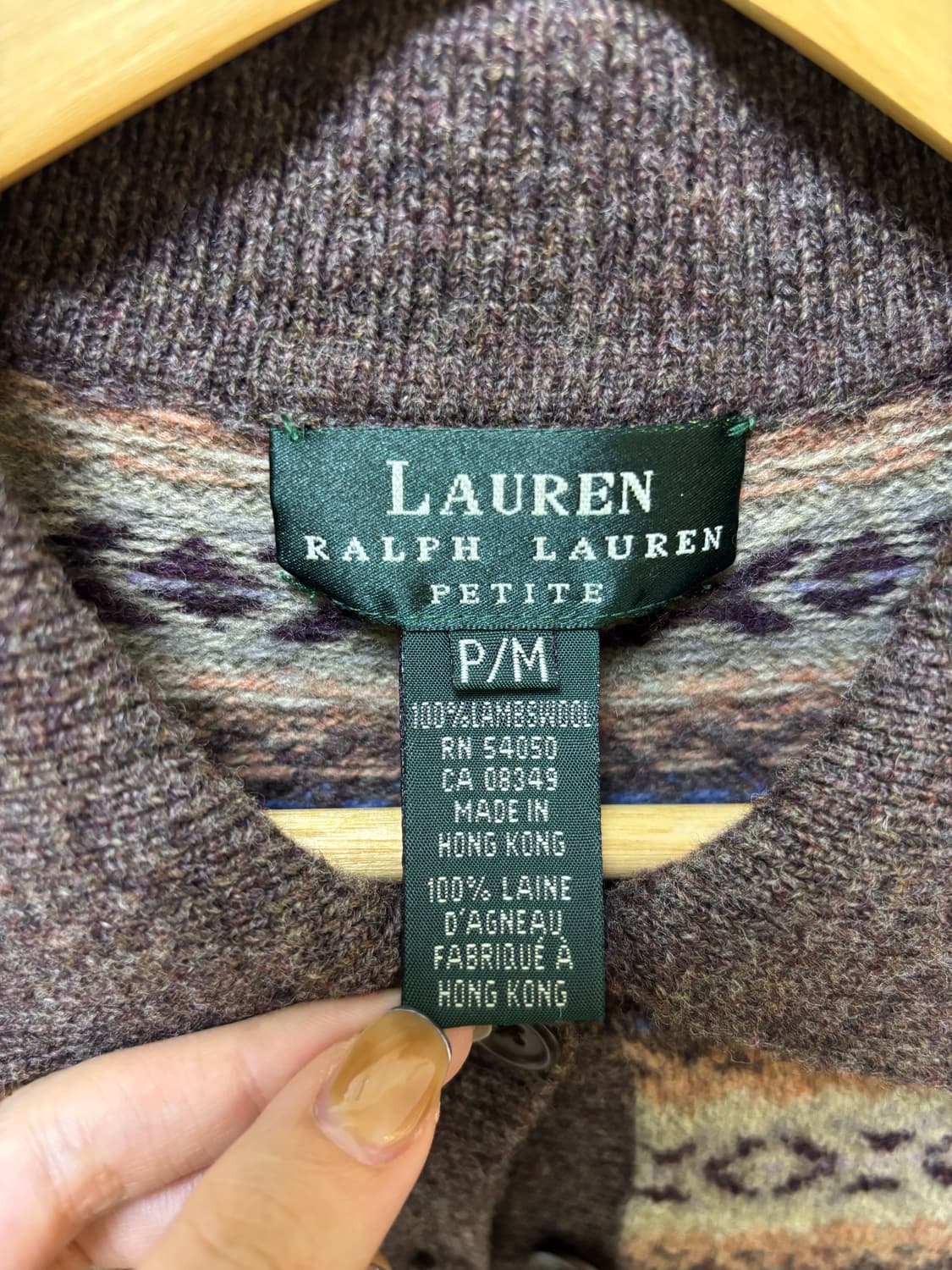 로렌 랄프로렌 페어아일 울 가디건 상품이미지2