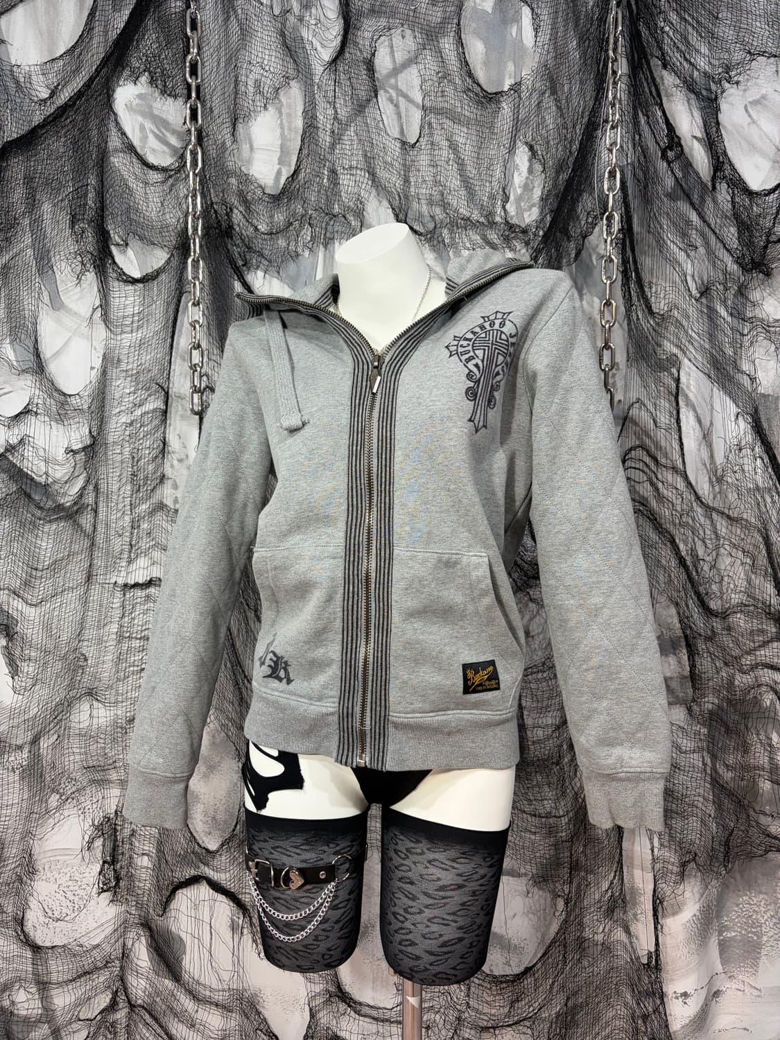 BUCKAROO gray Quilting Hoodie Zip up 상품이미지4