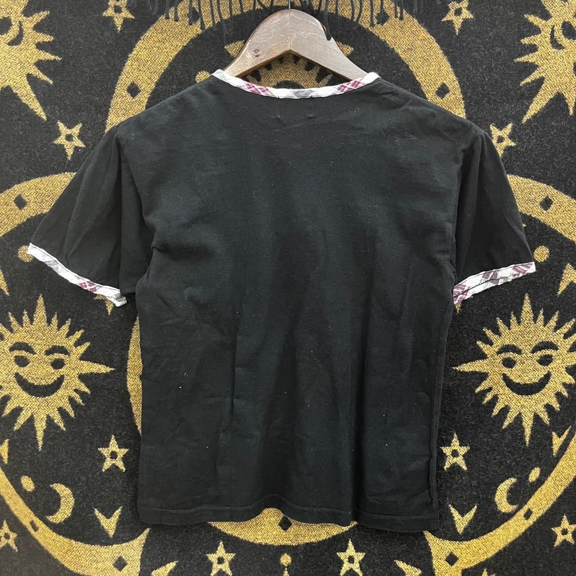 리 희귀 빈티지 Y2K 레트로 키치 체크로고 슬림핏 반팔티 K0052 상품이미지4