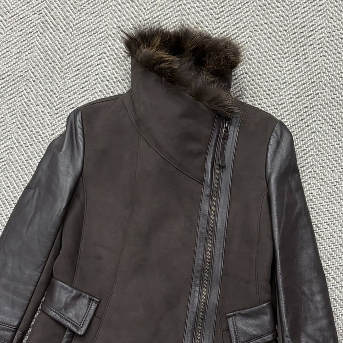 아르덴미즈 리얼퍼 레더 코트 v1963 상품이미지5