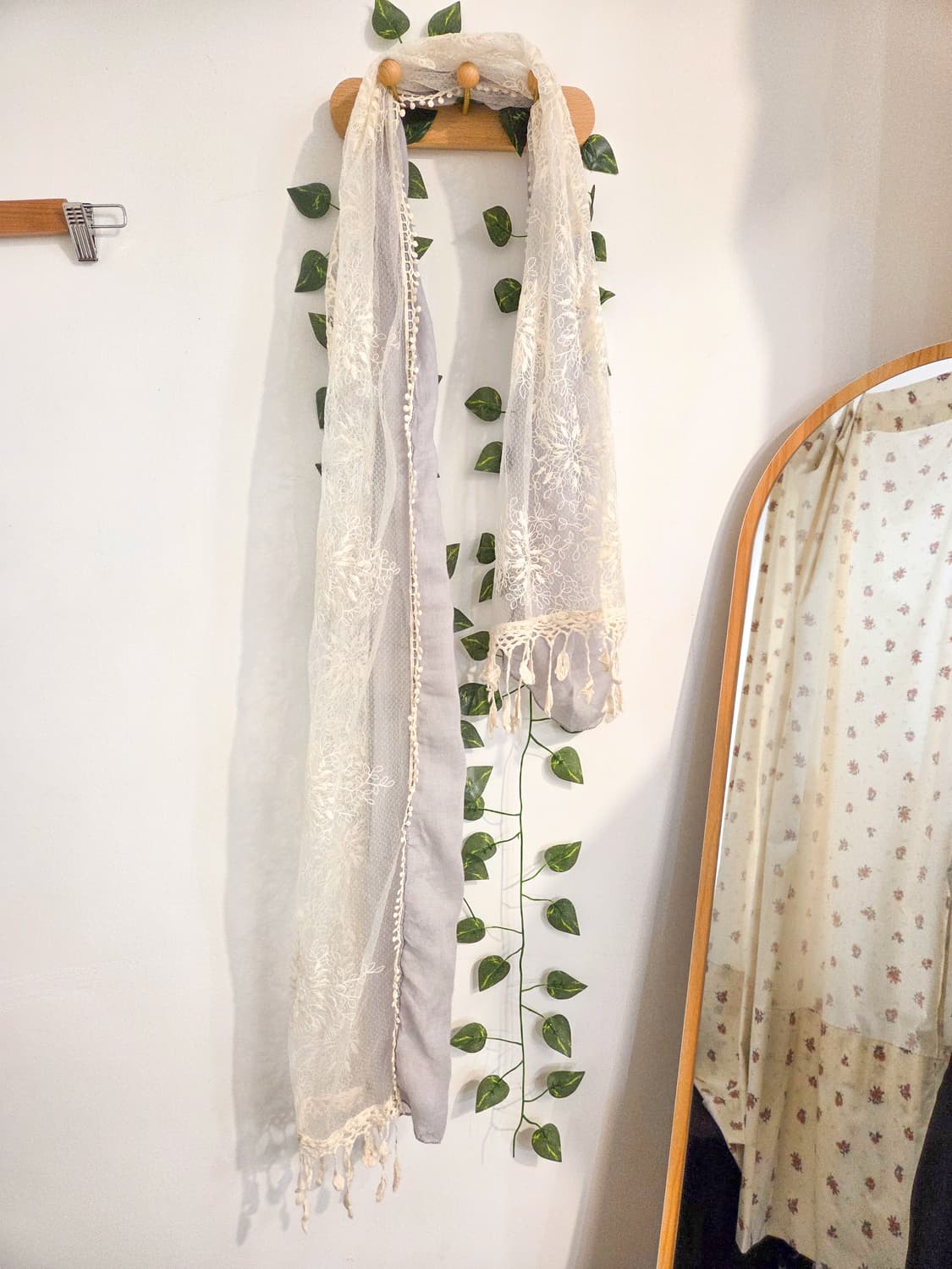 여리여리 레이스 패치워크 머플러 상품이미지2