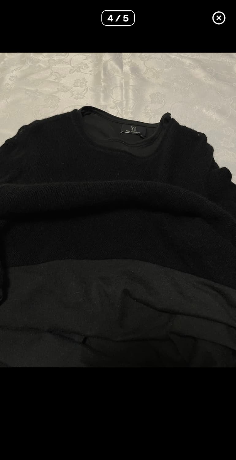 요지 야마모토 layered roundneck knit 상품이미지4