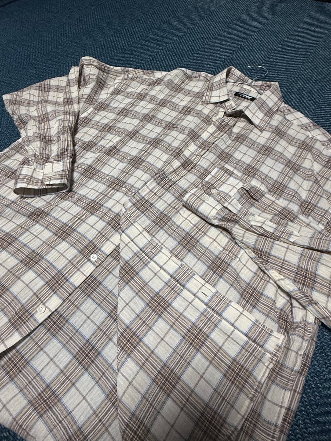 DNSR 오버사이즈 체크셔츠(새상품) 상품이미지4