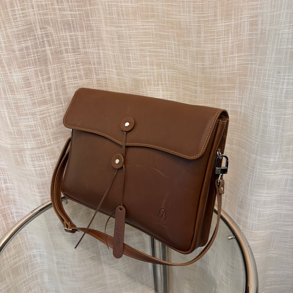  Ikju 익주 핸드메이드 가죽 브리프케이스 숄더백 상품이미지7