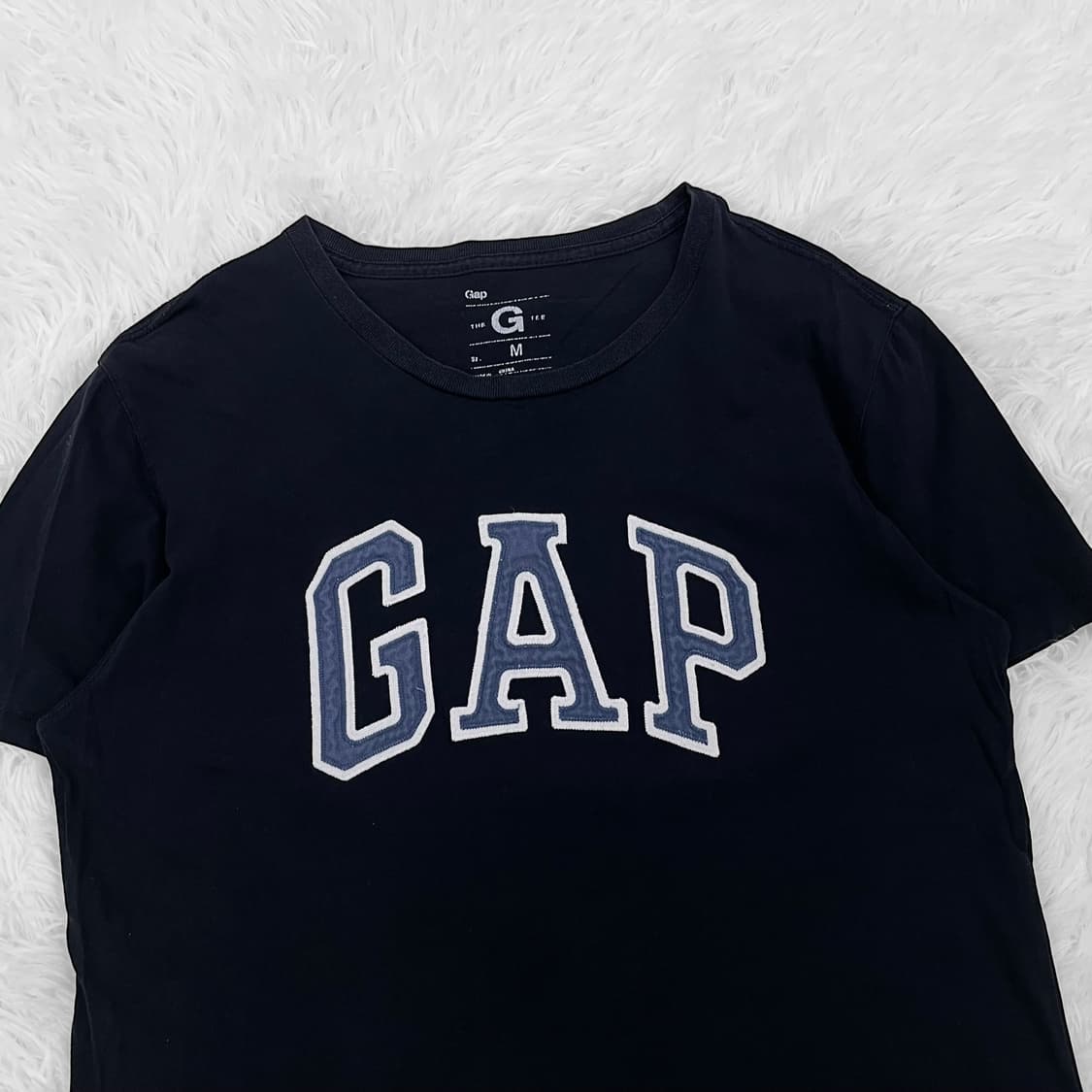 갭 GAP 스펠 로고 반팔티 네이비 상품이미지3