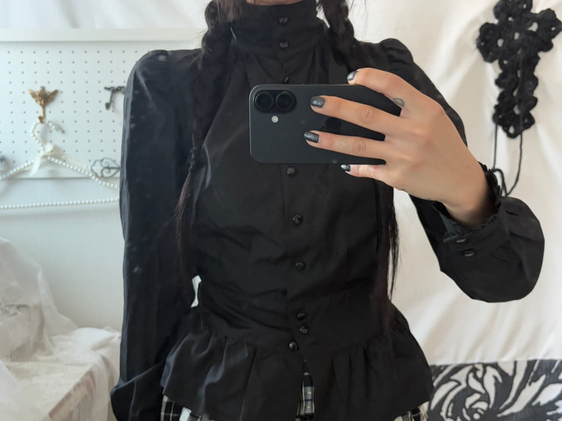 • black tie ribbon shirt 상품이미지4