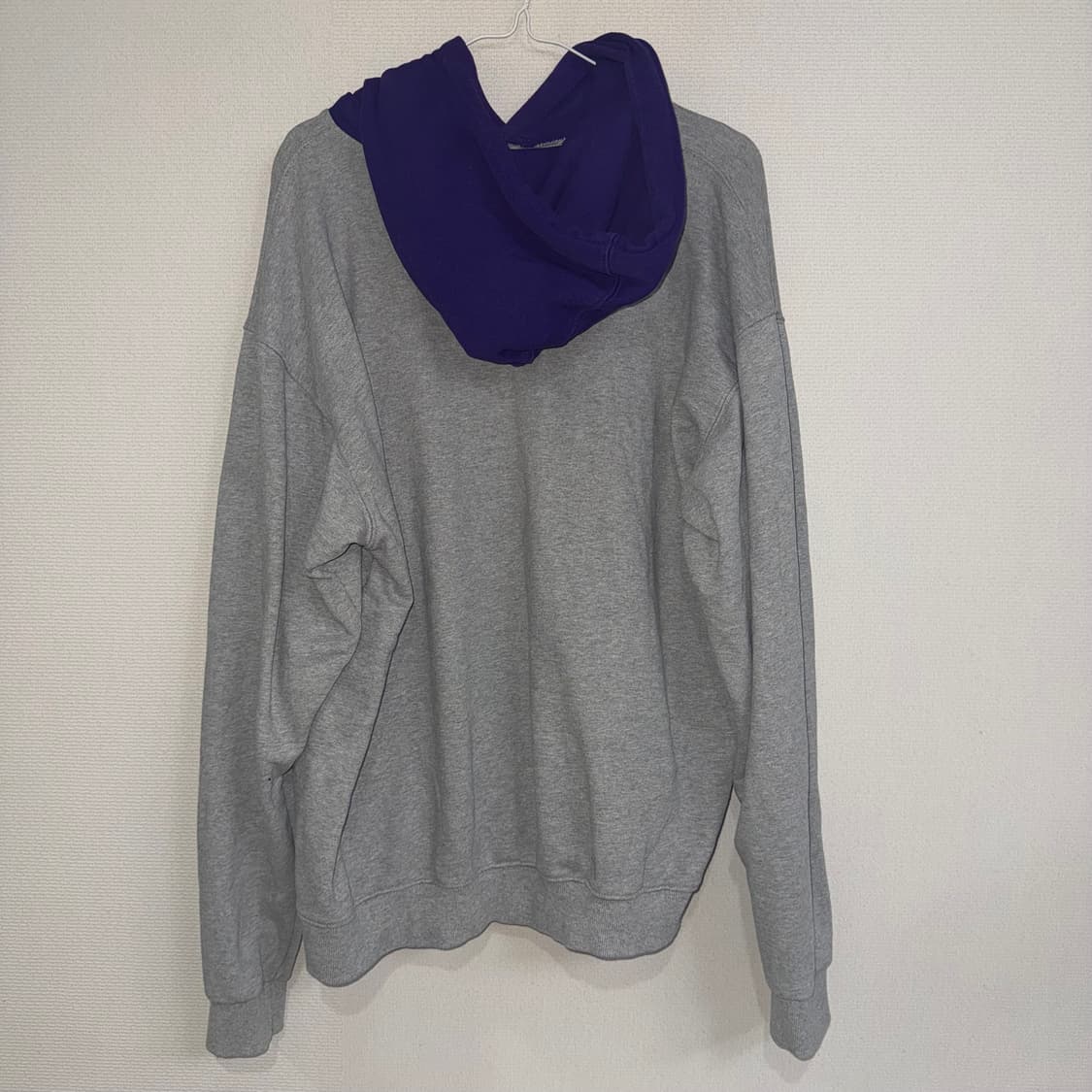 오엔에이 컬러 콤비네이션 후디 그레이 M 상품이미지2