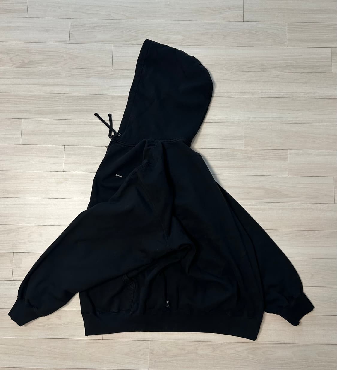 (2XL) 슈프림 오버다이드 스몰 박스로고 후드 집업-25fw 상품이미지4