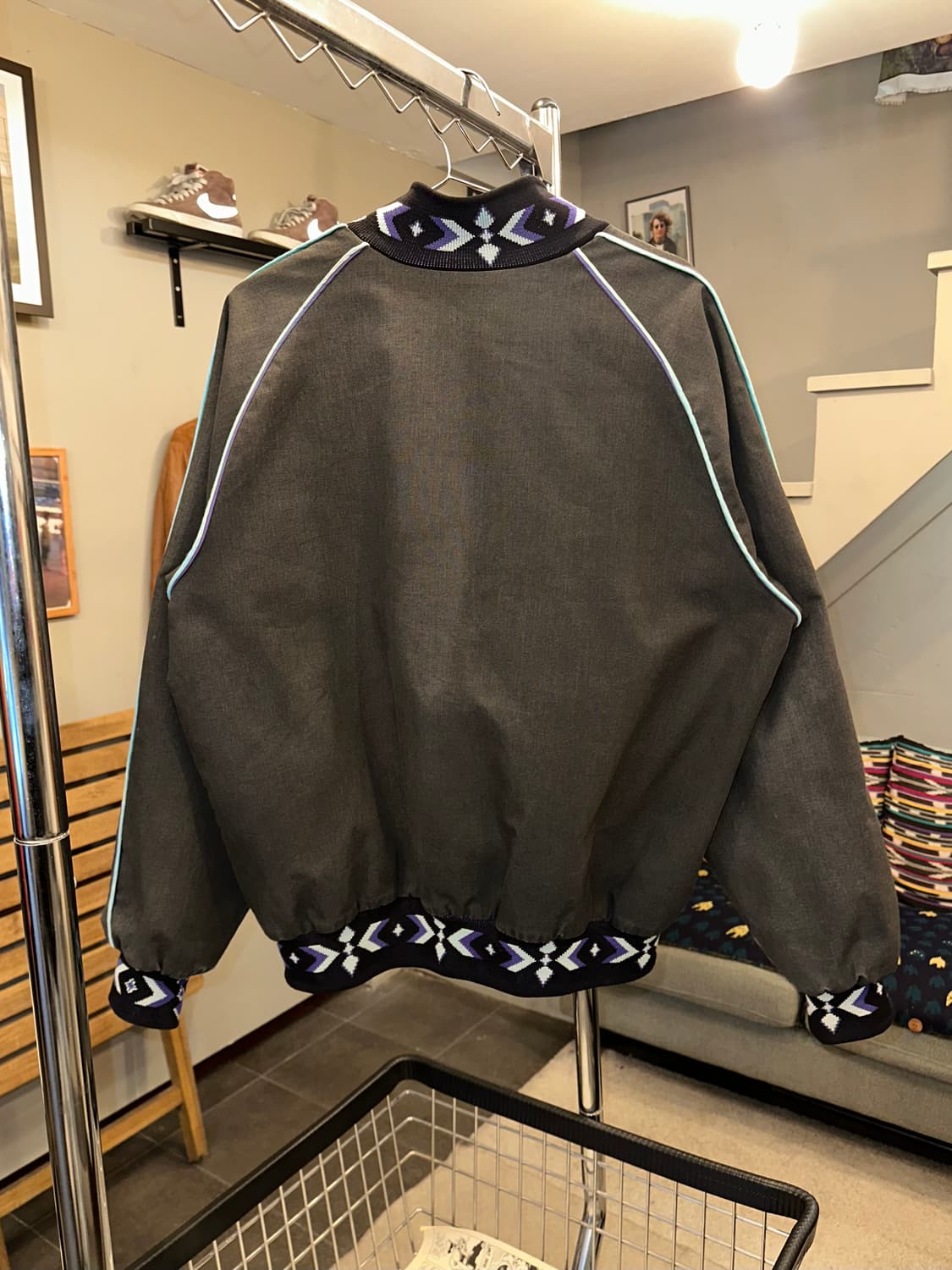 90’s American Aztec blanket work jacket 상품이미지8