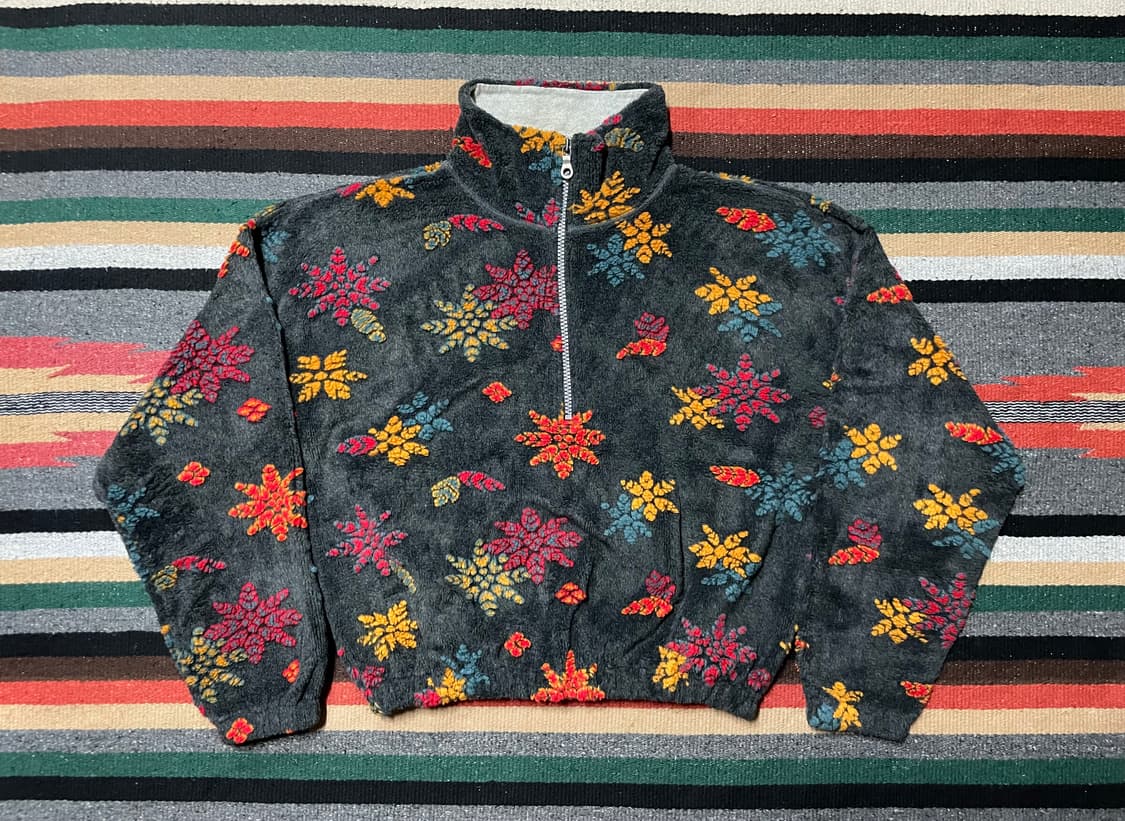 Asics 빈티지 후리스 하프집업- M~L 상품이미지1