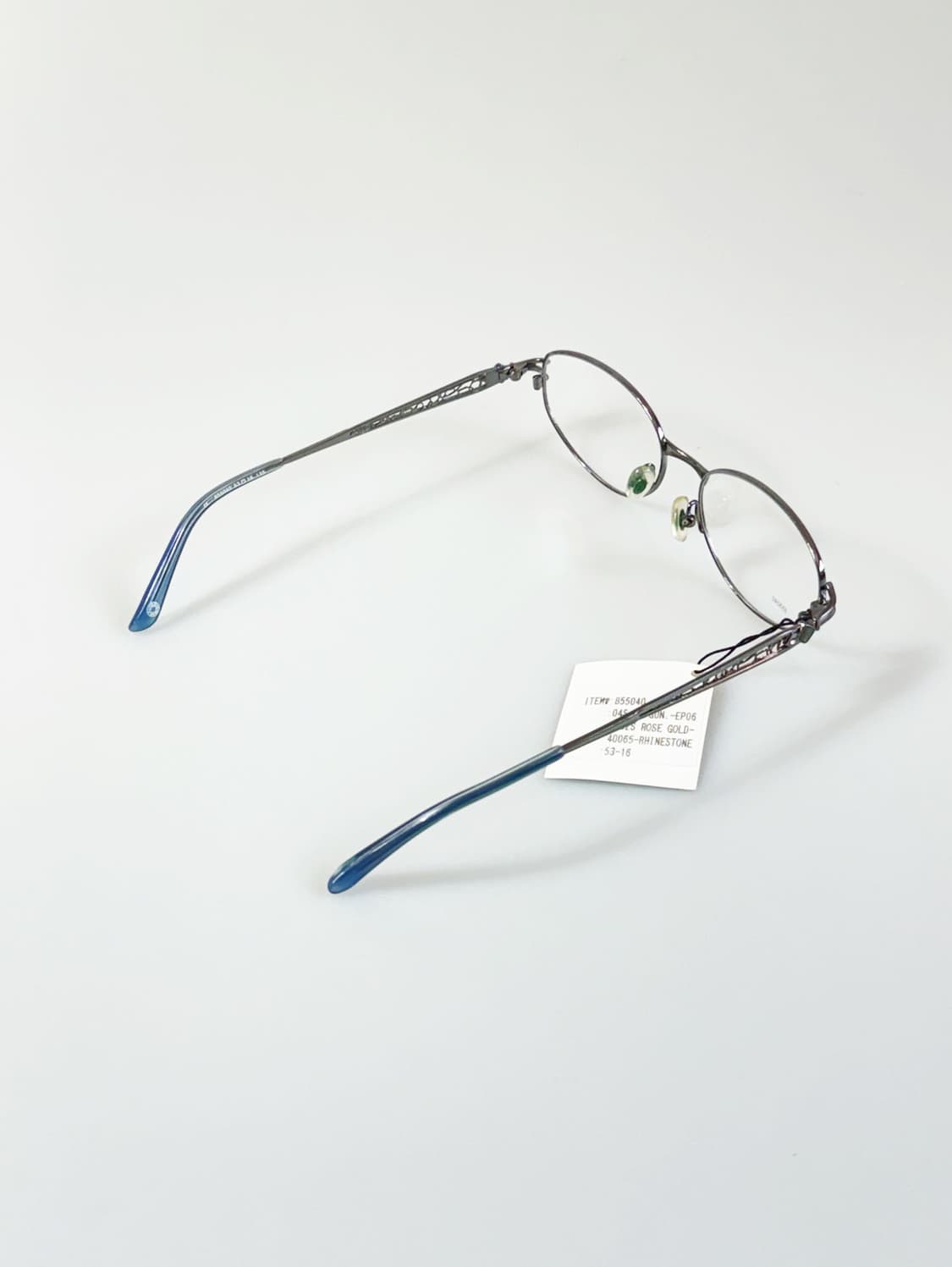 90s FUTIS 건메탈 슬림 오벌 메탈 프레임 빈티지 안경 상품이미지4