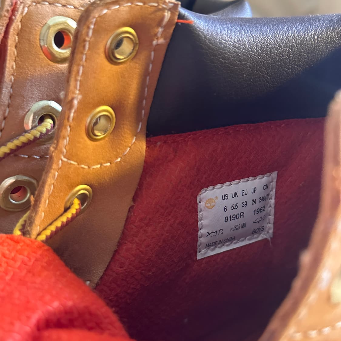 팀버랜드 6인치 부츠 보이즈, 여성 240 새상품 상품이미지3