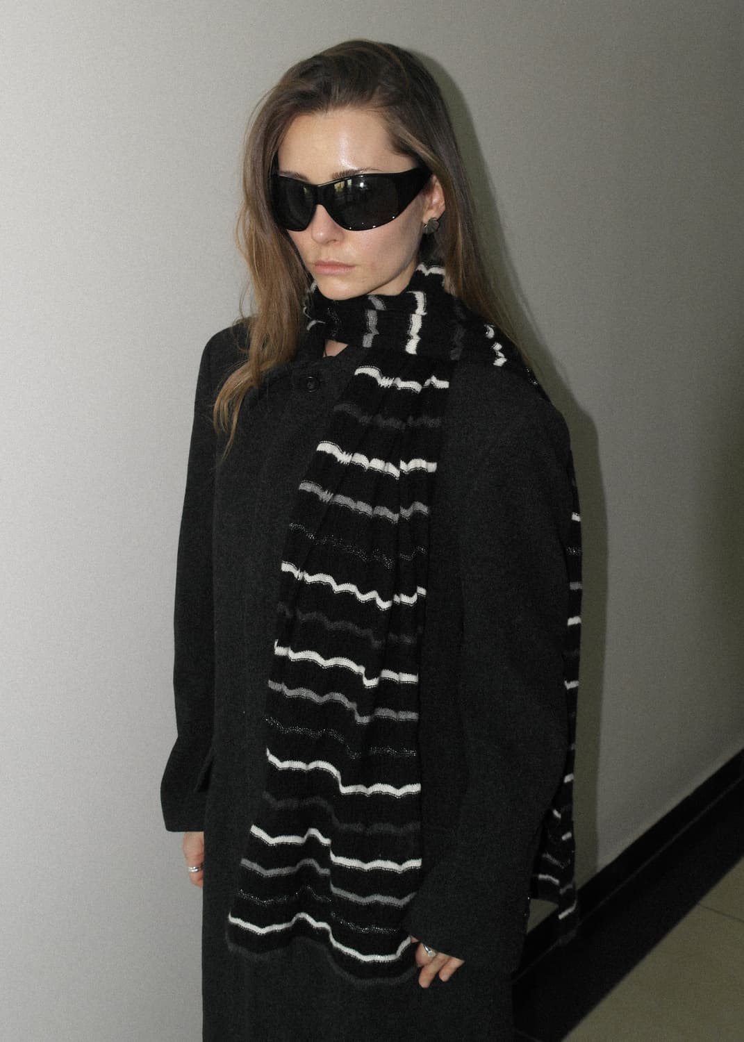 캐시미어 스트라이프 머플러 상품이미지2