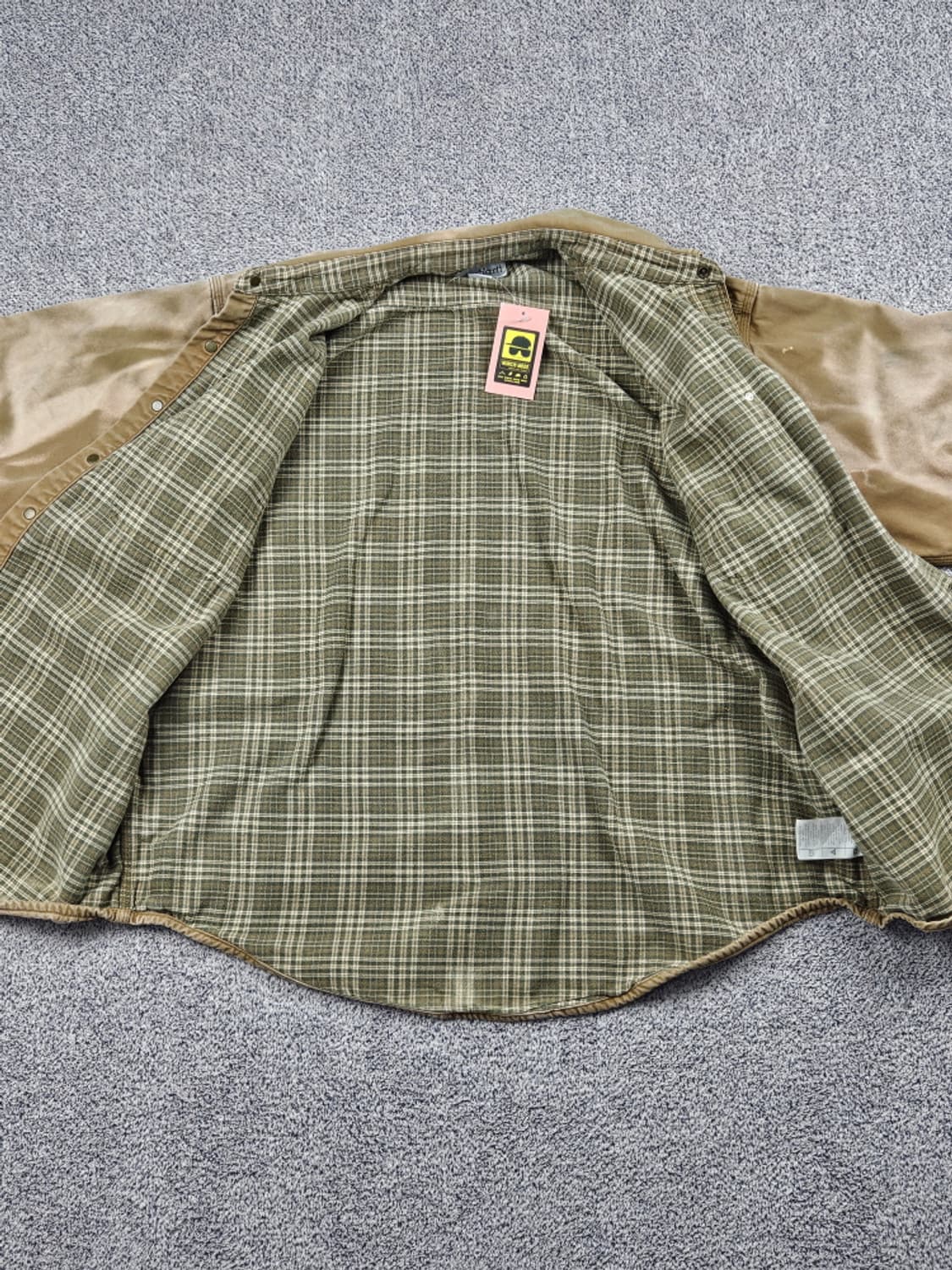 칼하트 다잉 워시드 워크 셔츠 자켓 ( XL ) / 9919 상품이미지8