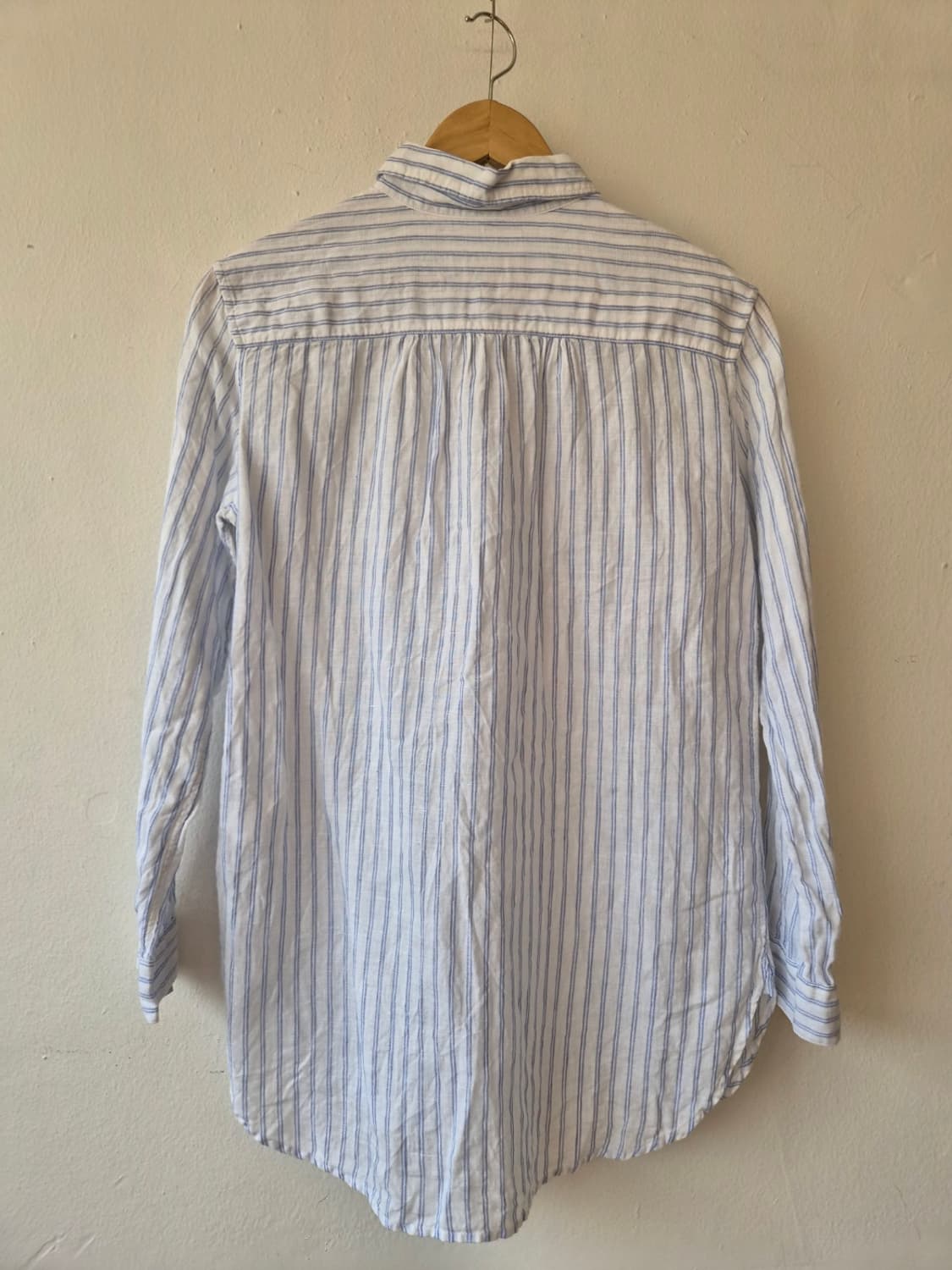 유니클로 여성 스트라이프린넨블라우스 S사이즈 상품이미지3