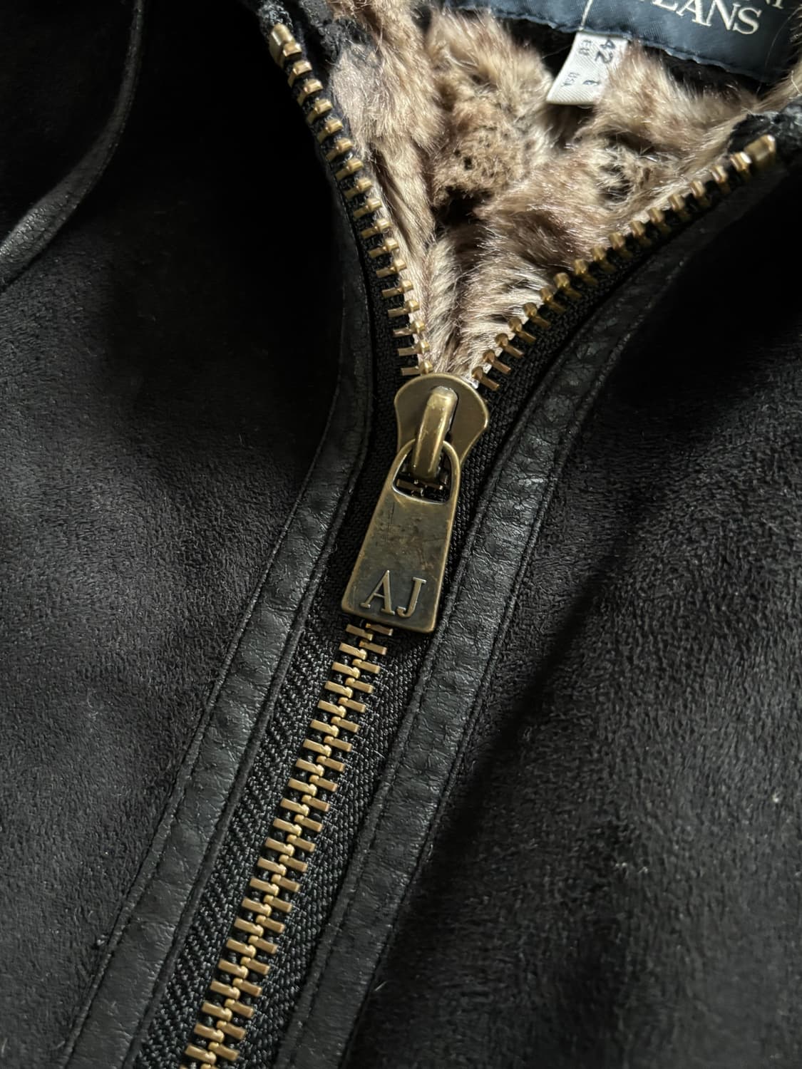 Armani Jeans 아르마니 진스 블랙 퍼 집업 상품이미지6