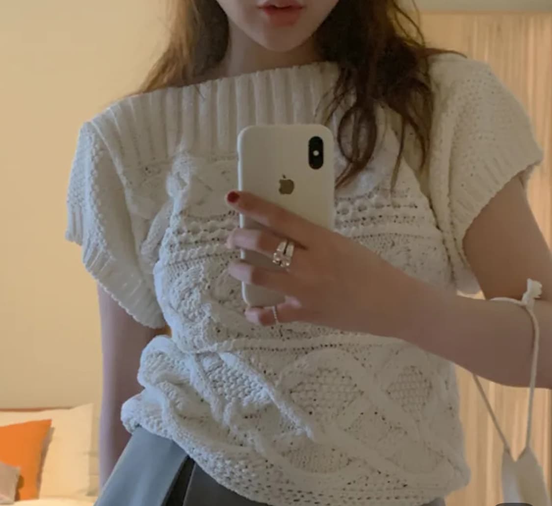 메이비베이비 dearest Mermaid 니트 아이보리 상품이미지3