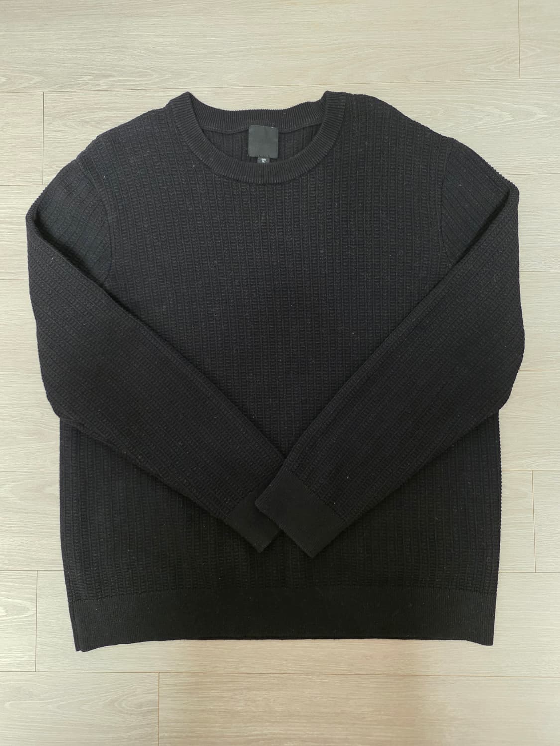 H&M 와플 니트 Black XL
 상품이미지1