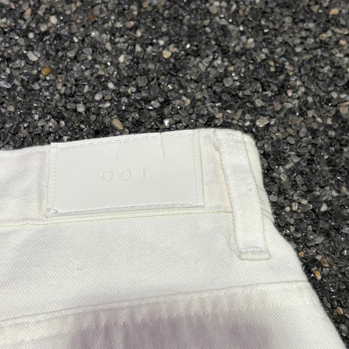 OOTJ 화이트 와이드 데님 팬츠 B4090 상품이미지5