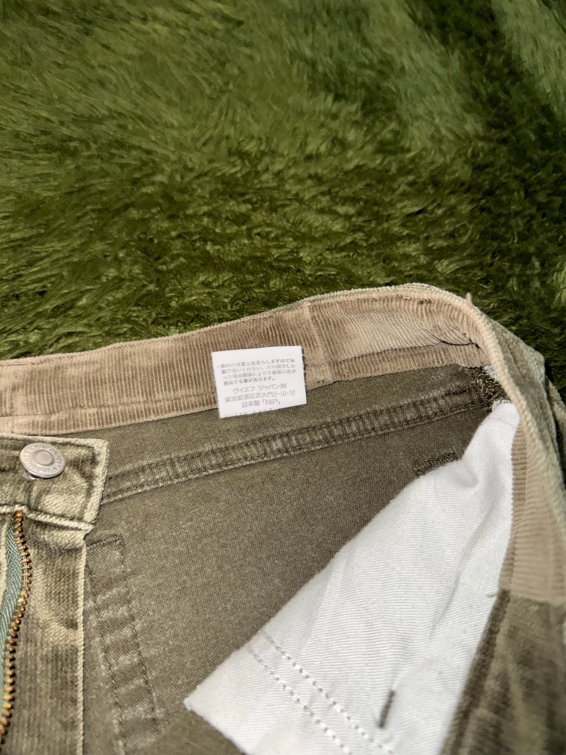 레이디 랭글러 재팬 모던 베이직 라인 코듀로이 부츠컷 팬츠 올리브 상품이미지5