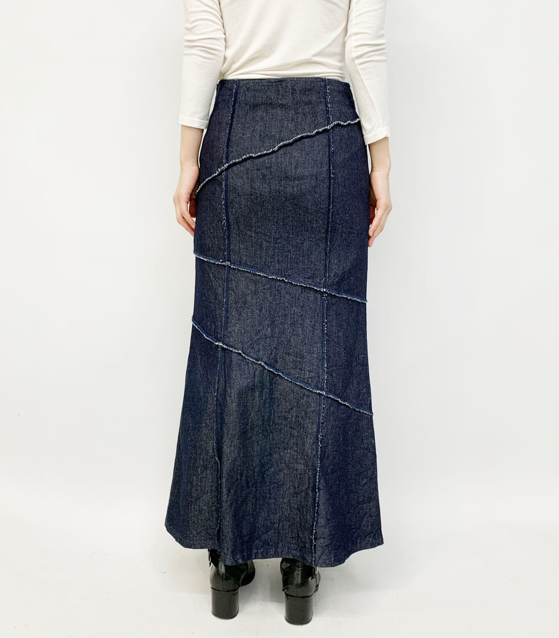  LANINA 데님 롱 스커트 상품이미지5