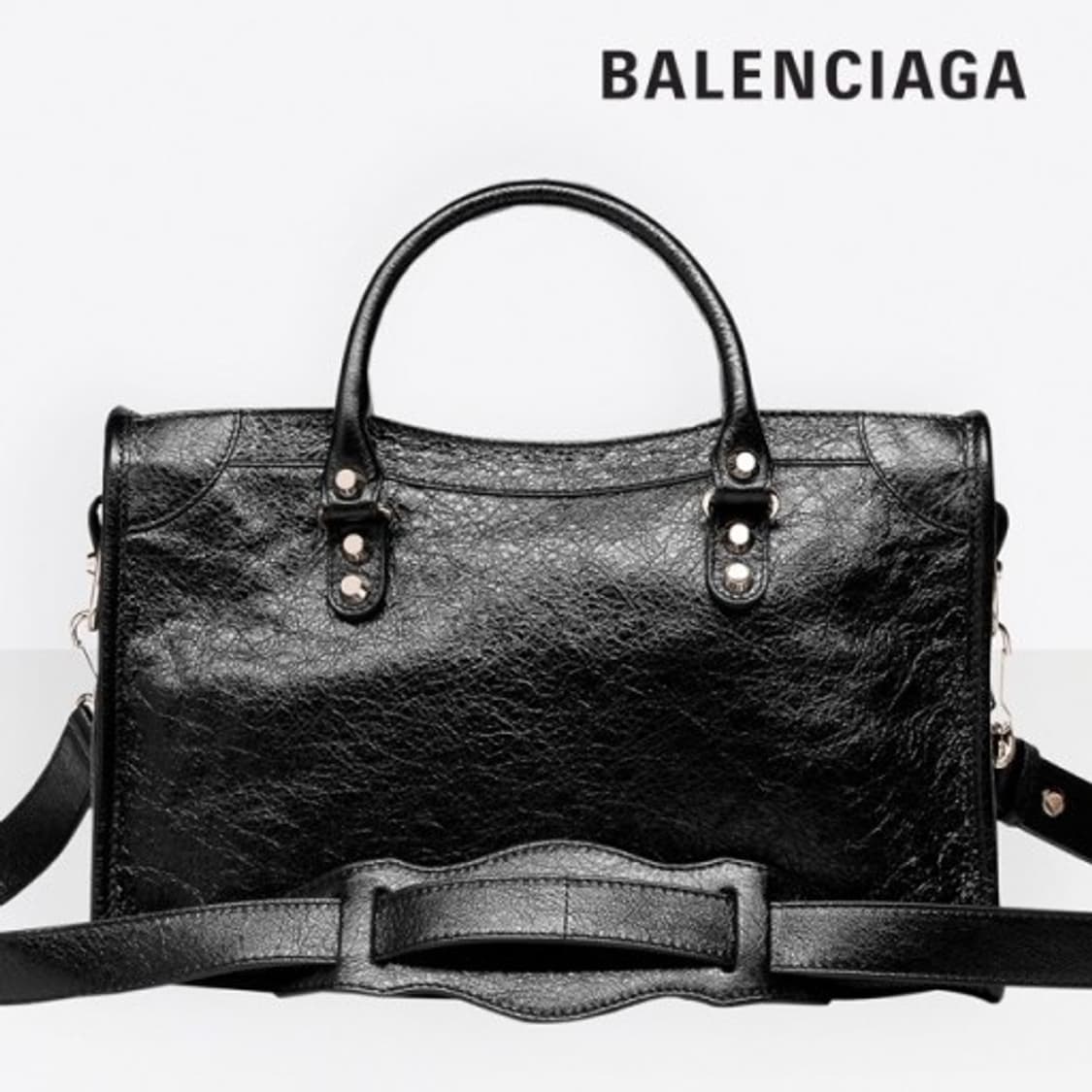 발렌시아가 시티백 스몰 블랙 상품이미지9