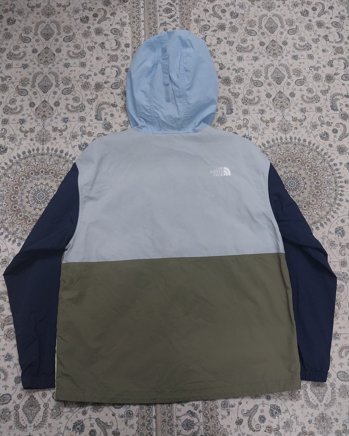 노스페이스 컬러블록 바람막이 후드 자켓 100 상품이미지2