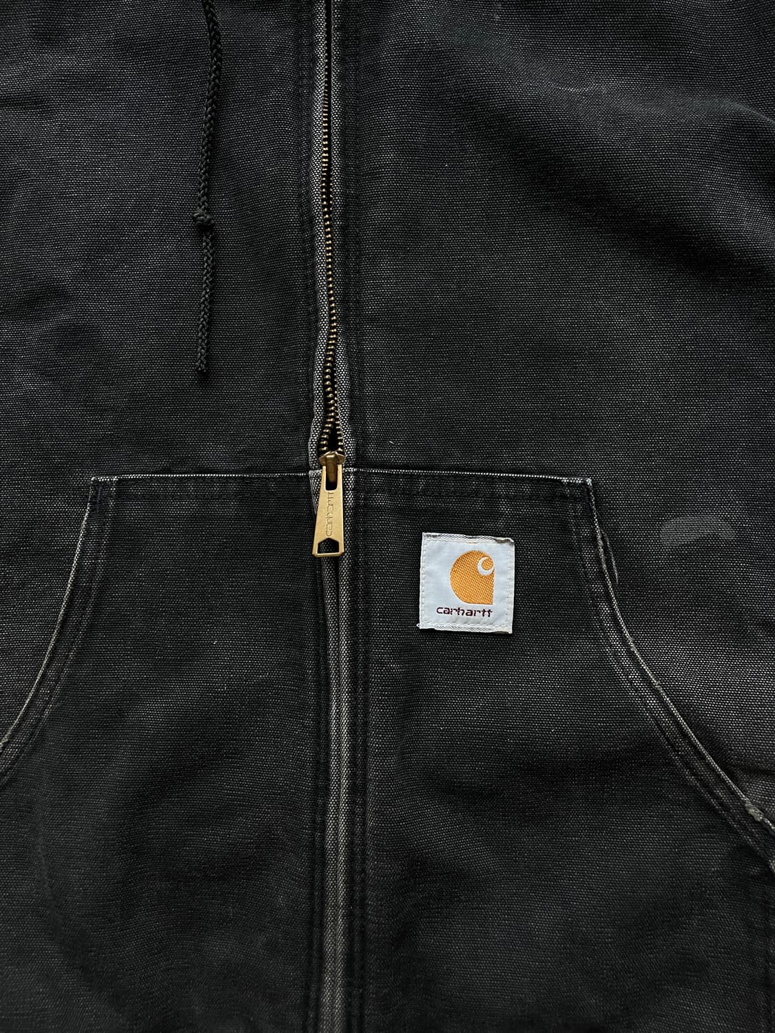 90s 칼하트 JR105 블랙 액티브 자켓 OG 후드자켓 상품이미지5