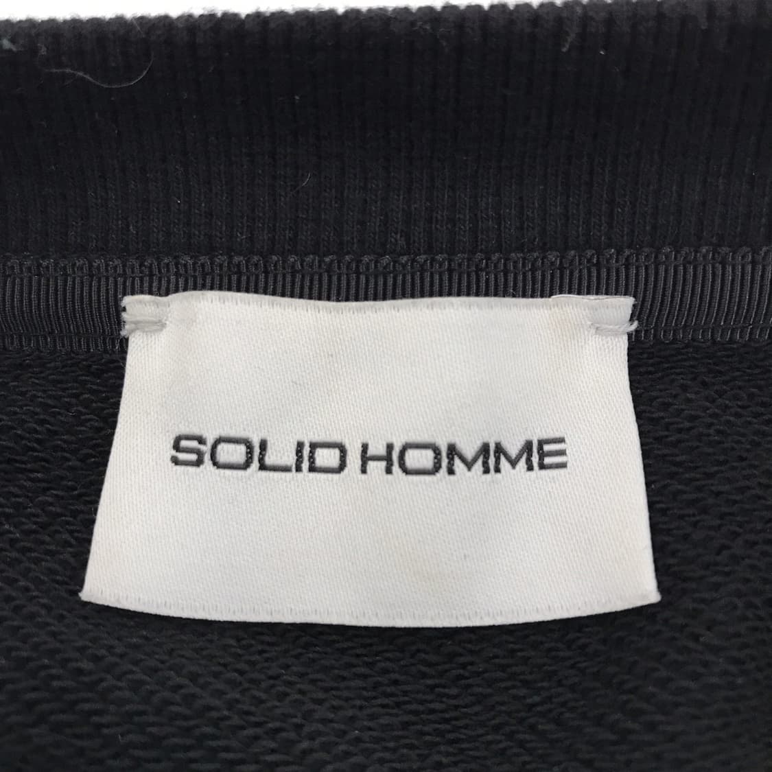 솔리드옴므 사이드지퍼 스웻셔츠 블랙 [110] 상품이미지6