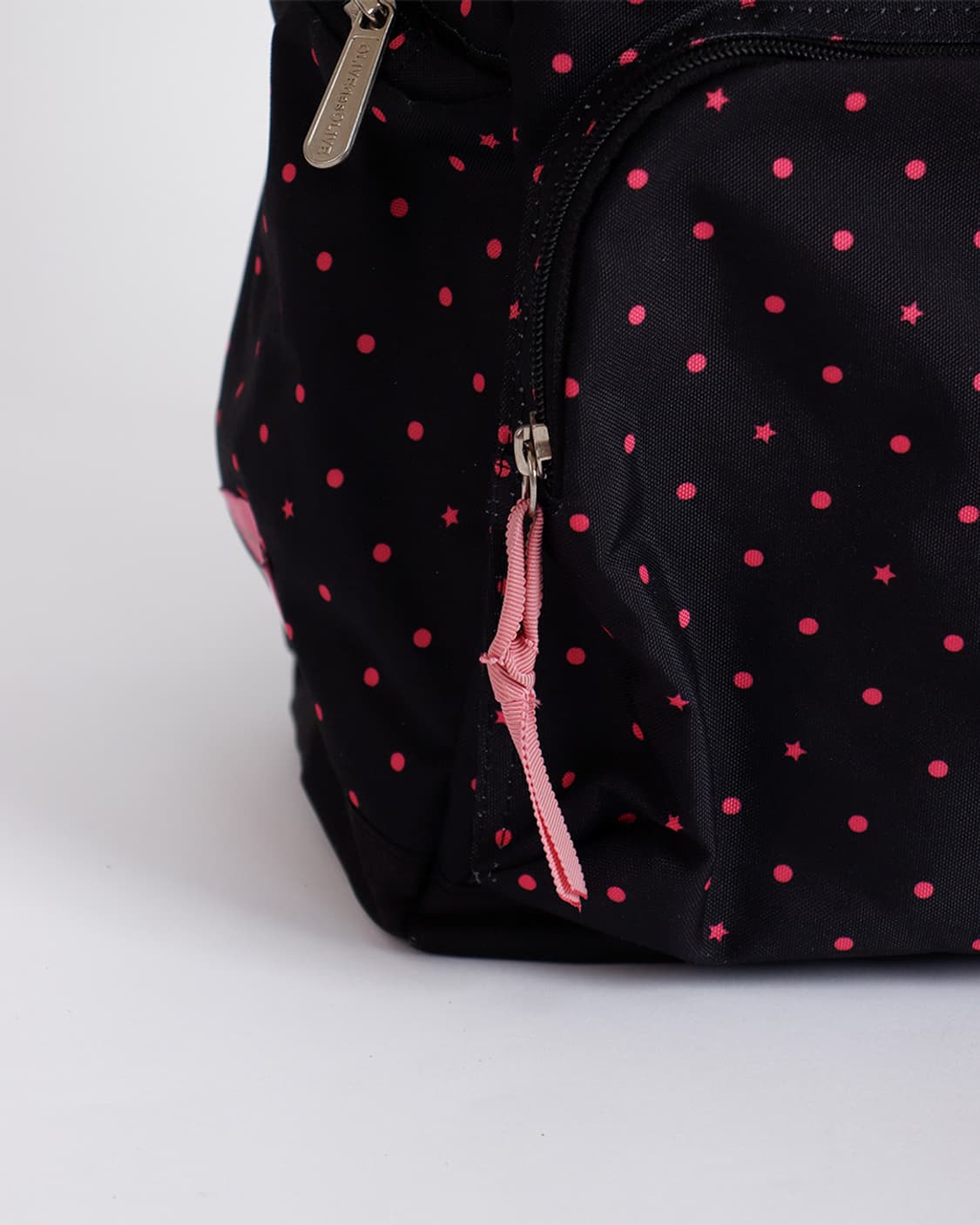 [OLIVE des OLIVE] 블랙 × 핑크 도트 클래식 백팩 상품이미지4