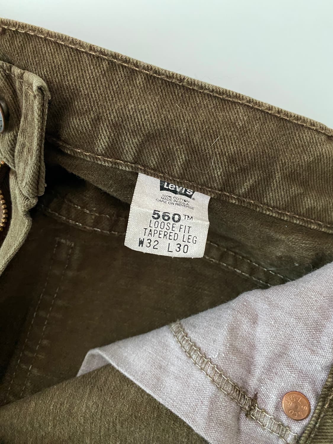 90s USA 리바이스 560 32x30 오렌지탭 31인치 상품이미지4