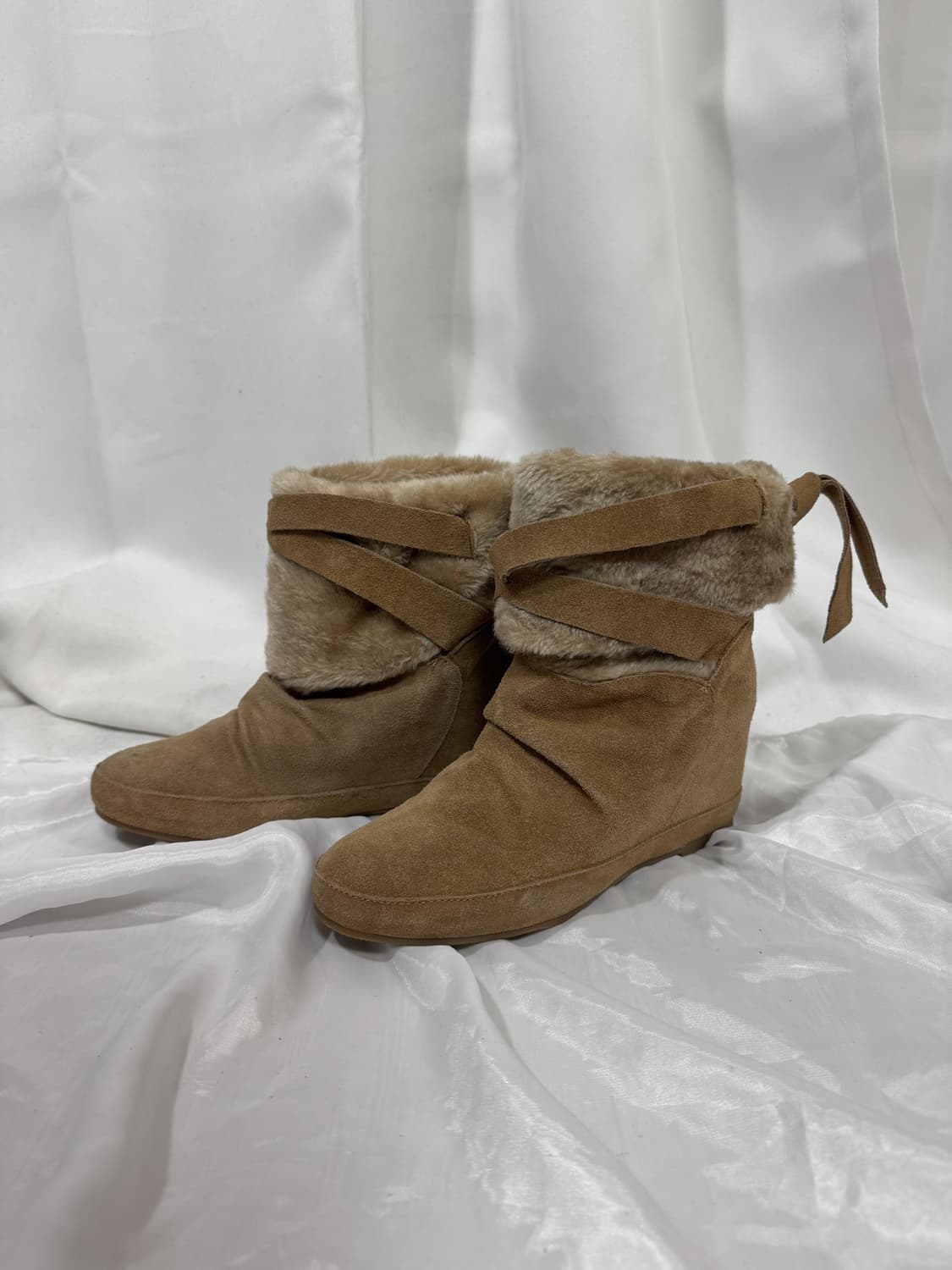 brown fur boots 상품이미지1