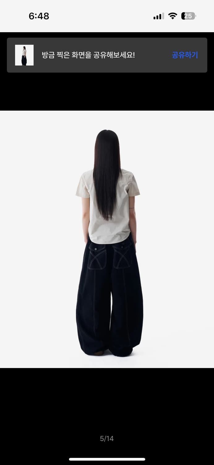 Aakam-Knee Pin-tuck Studded Cotton Pa 상품이미지3