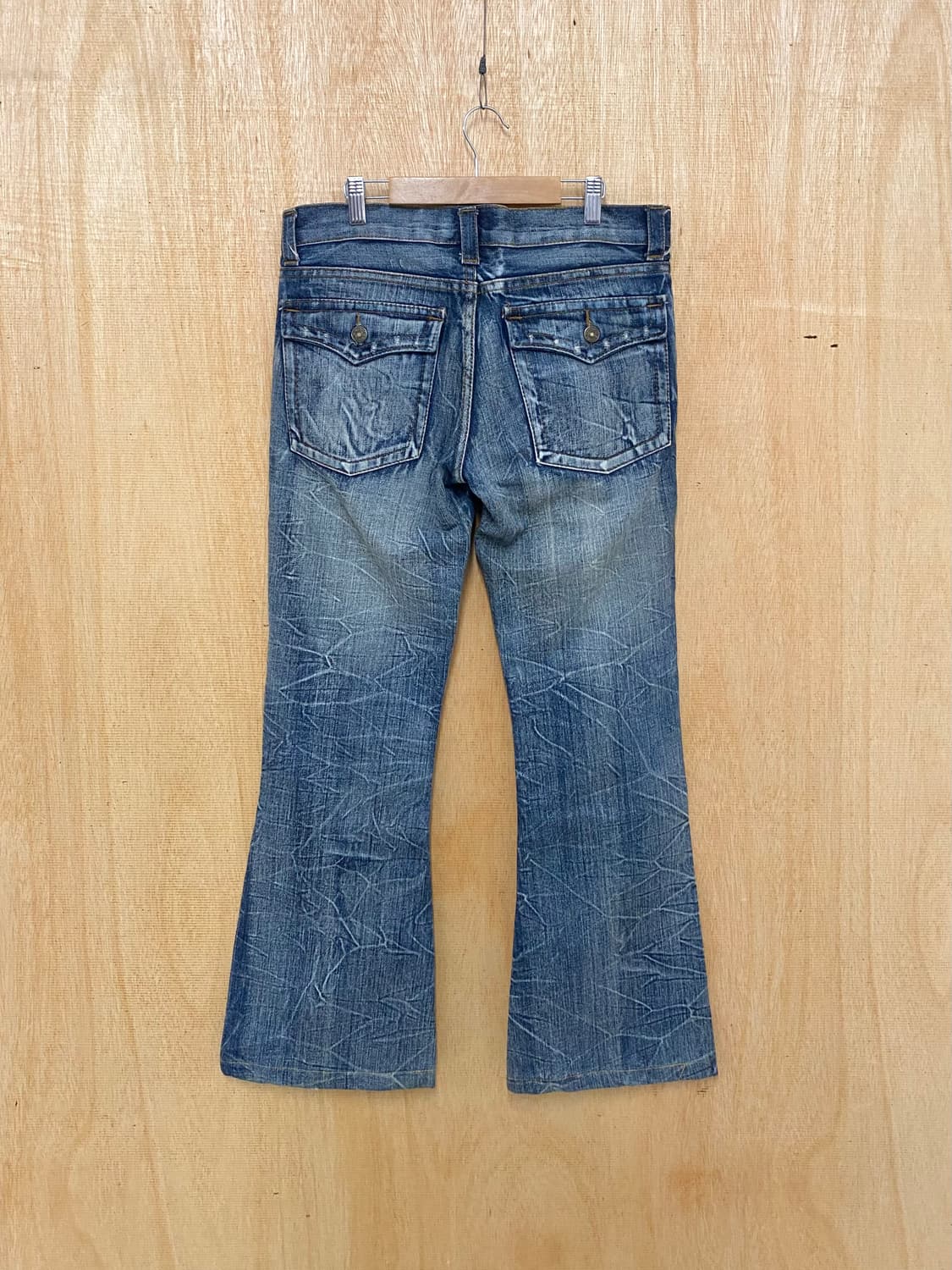 VTG hard washed boots cut denim 상품이미지2