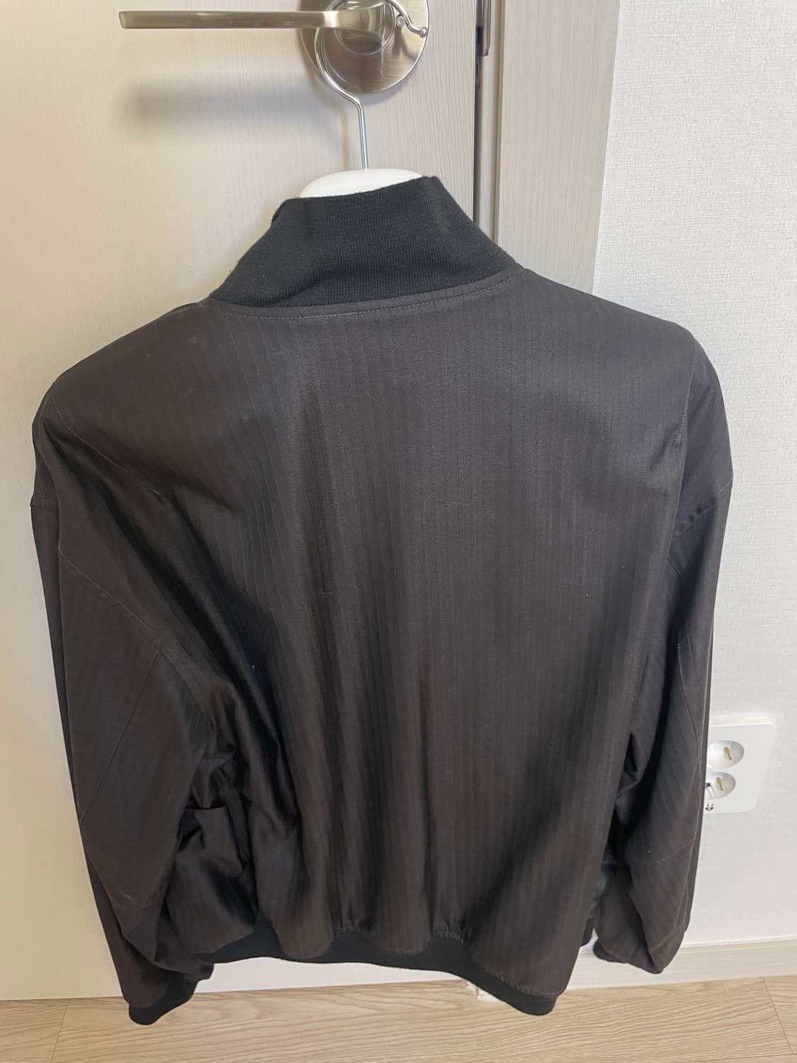 (2) 폴리테루 울 실크 스트라이프 탱커자켓 상품이미지4