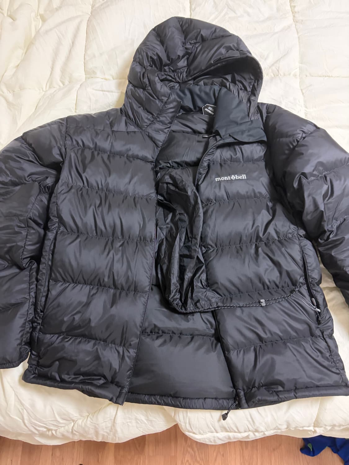 몽벨 라이트 알파인 다운 파카 블랙 M 상품이미지7