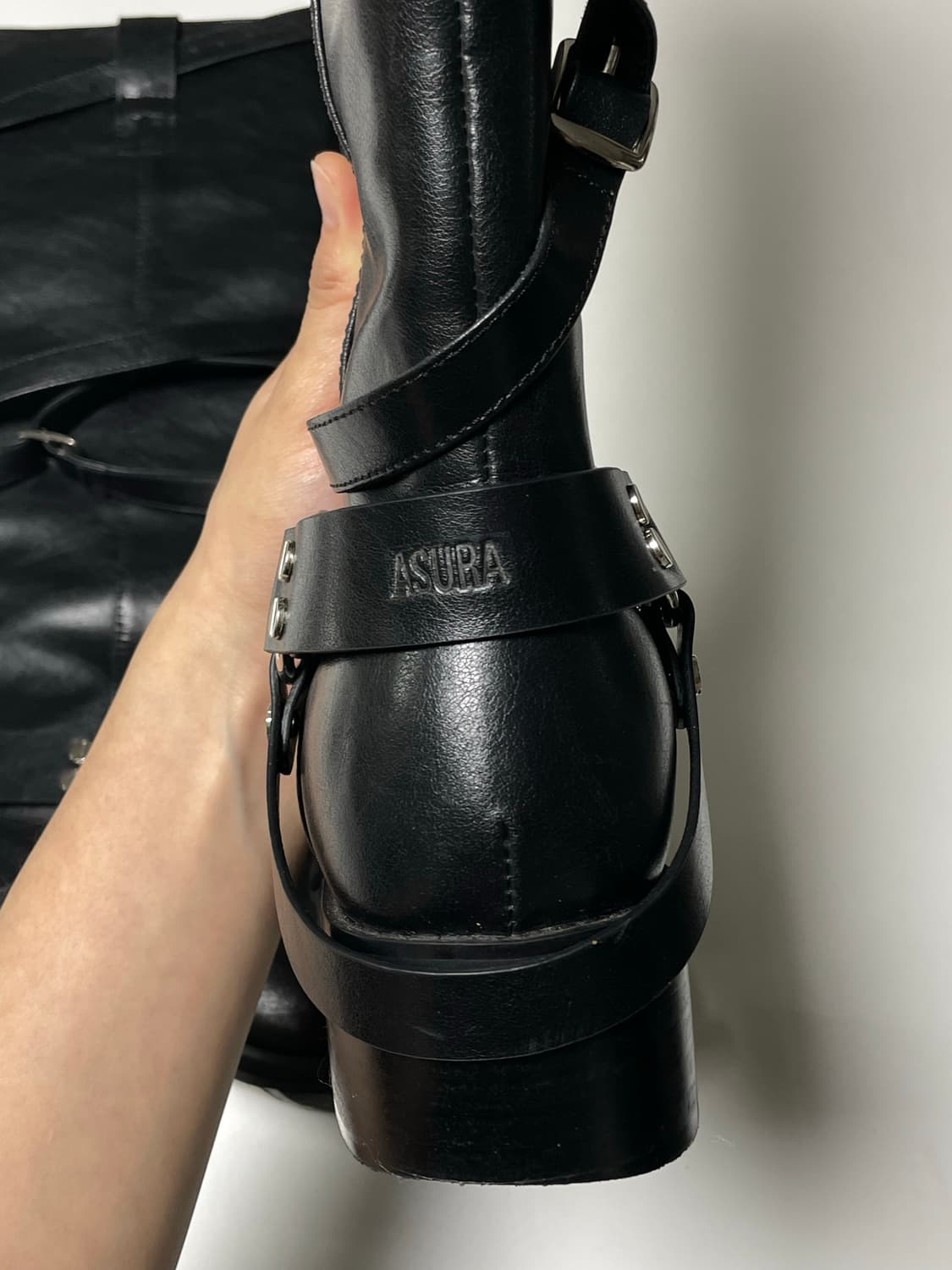 아수라 멀티 레더 롱부츠 상품이미지3