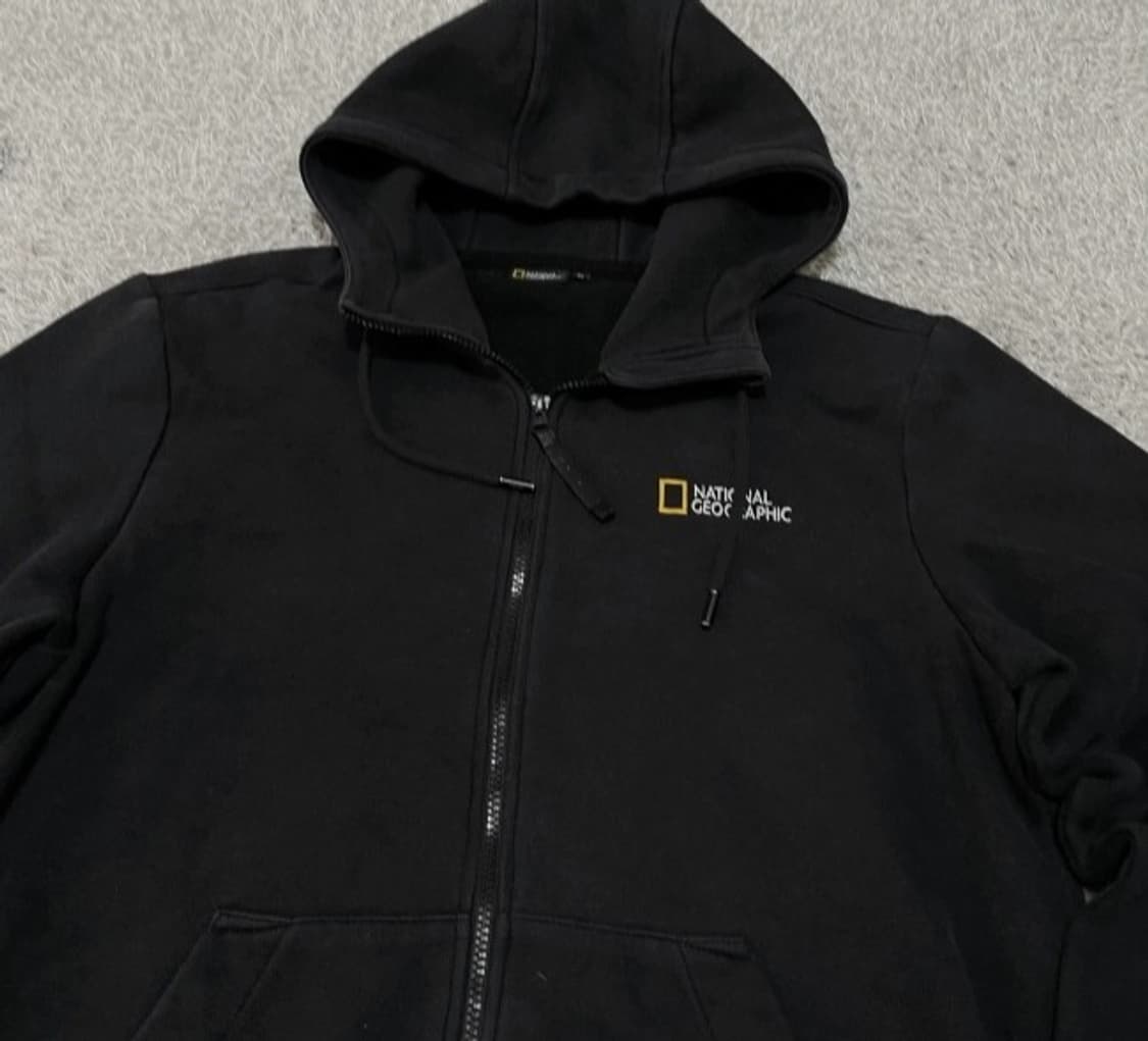 내셔널지오그래픽 블랙 후드집업 105/XL 상품이미지2