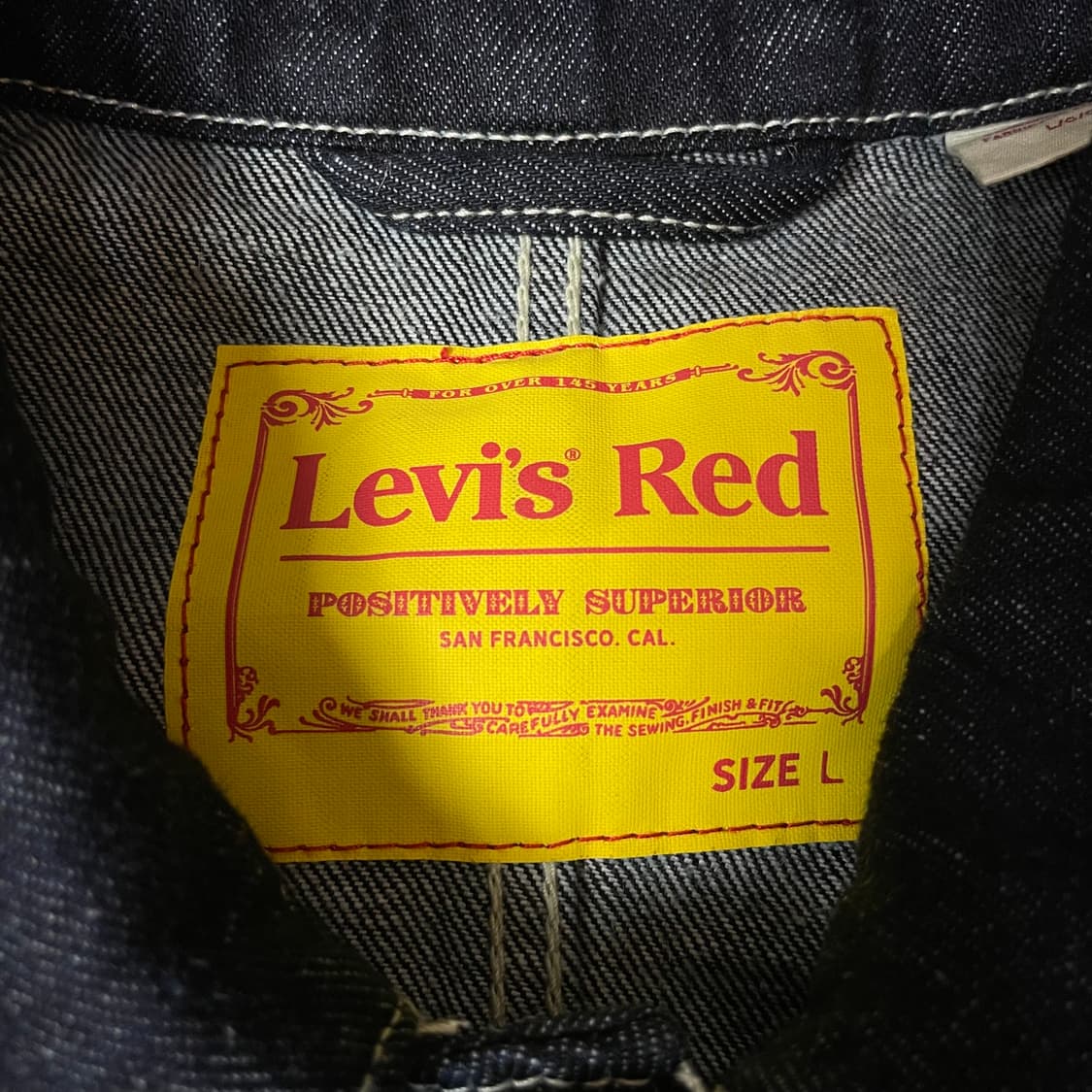 리바이스 레드 엔지니어드 진청 블루블랙 멀티포켓 데님 자켓 L 상품이미지4