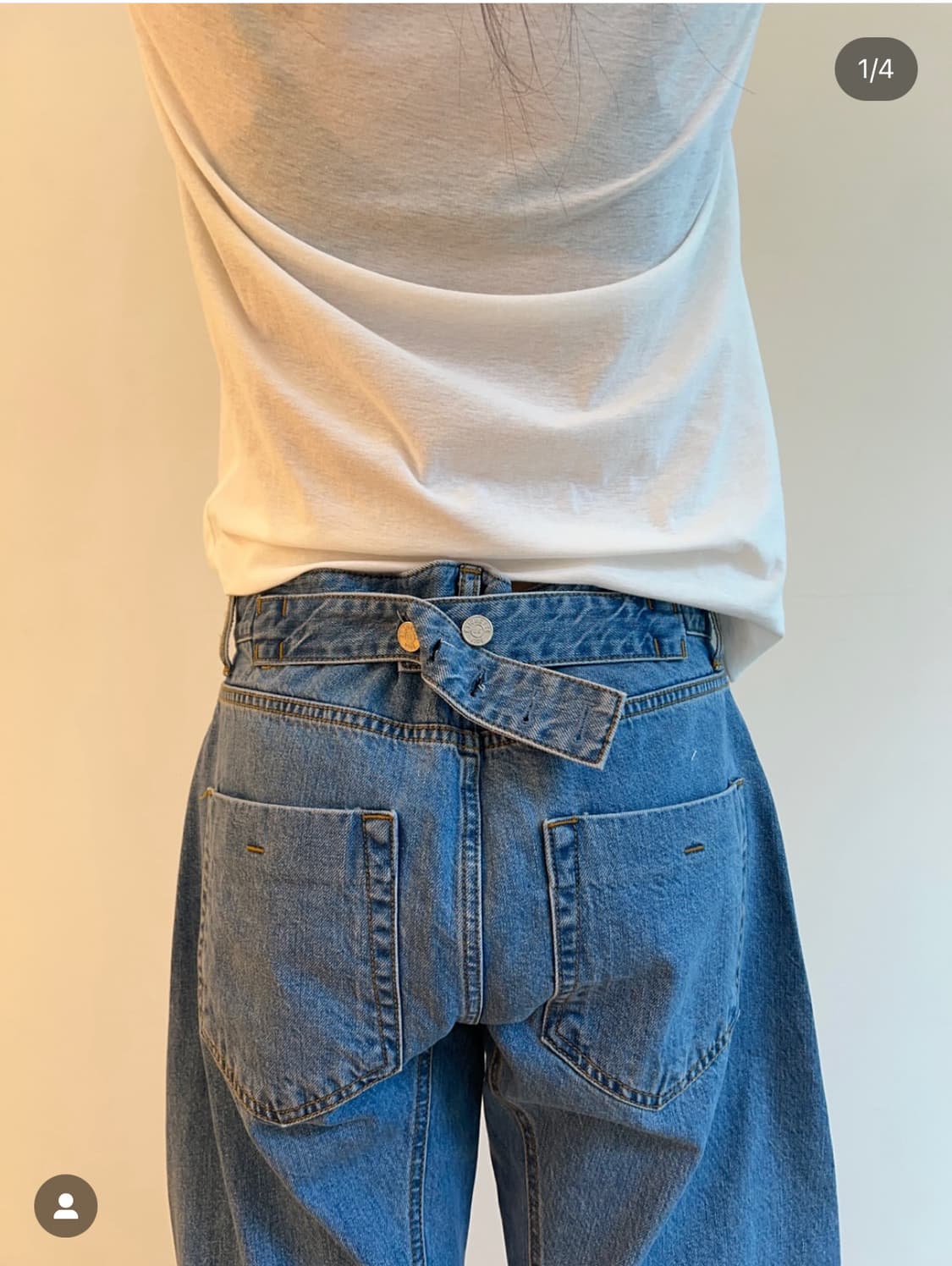E02 BELTED ENGINÉÉRED DENIM PANTS 상품이미지1