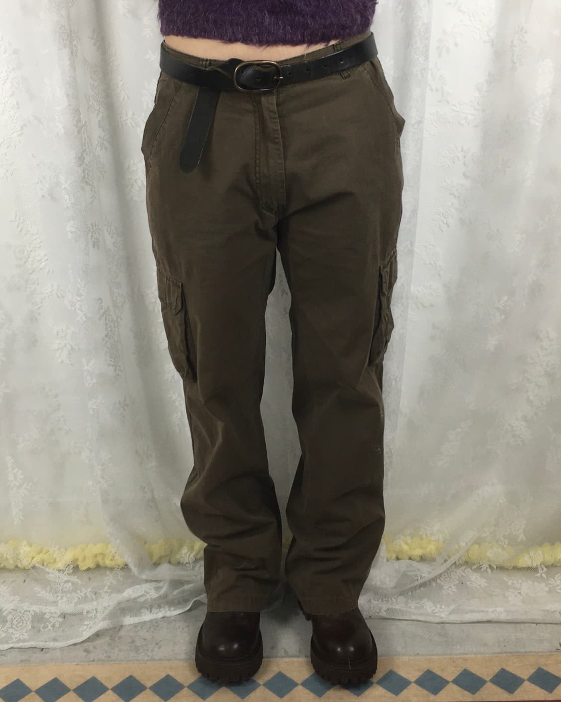 Brown Cargo Straight Pants 상품이미지9