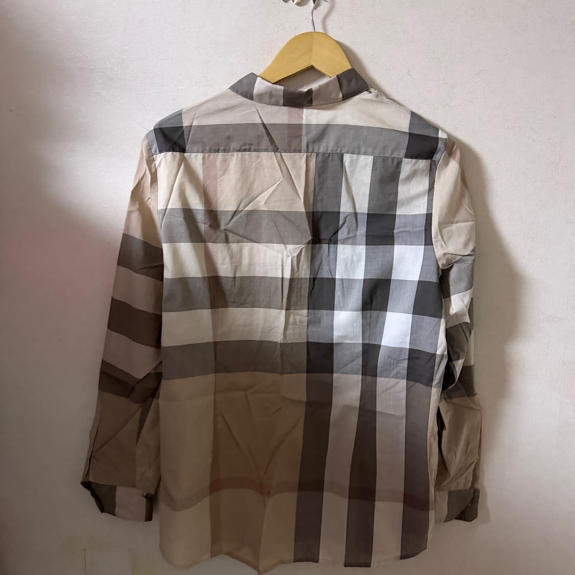 버버리 남성 노바체크 패턴 긴팔 셔츠 L (남성 100) 상품이미지8