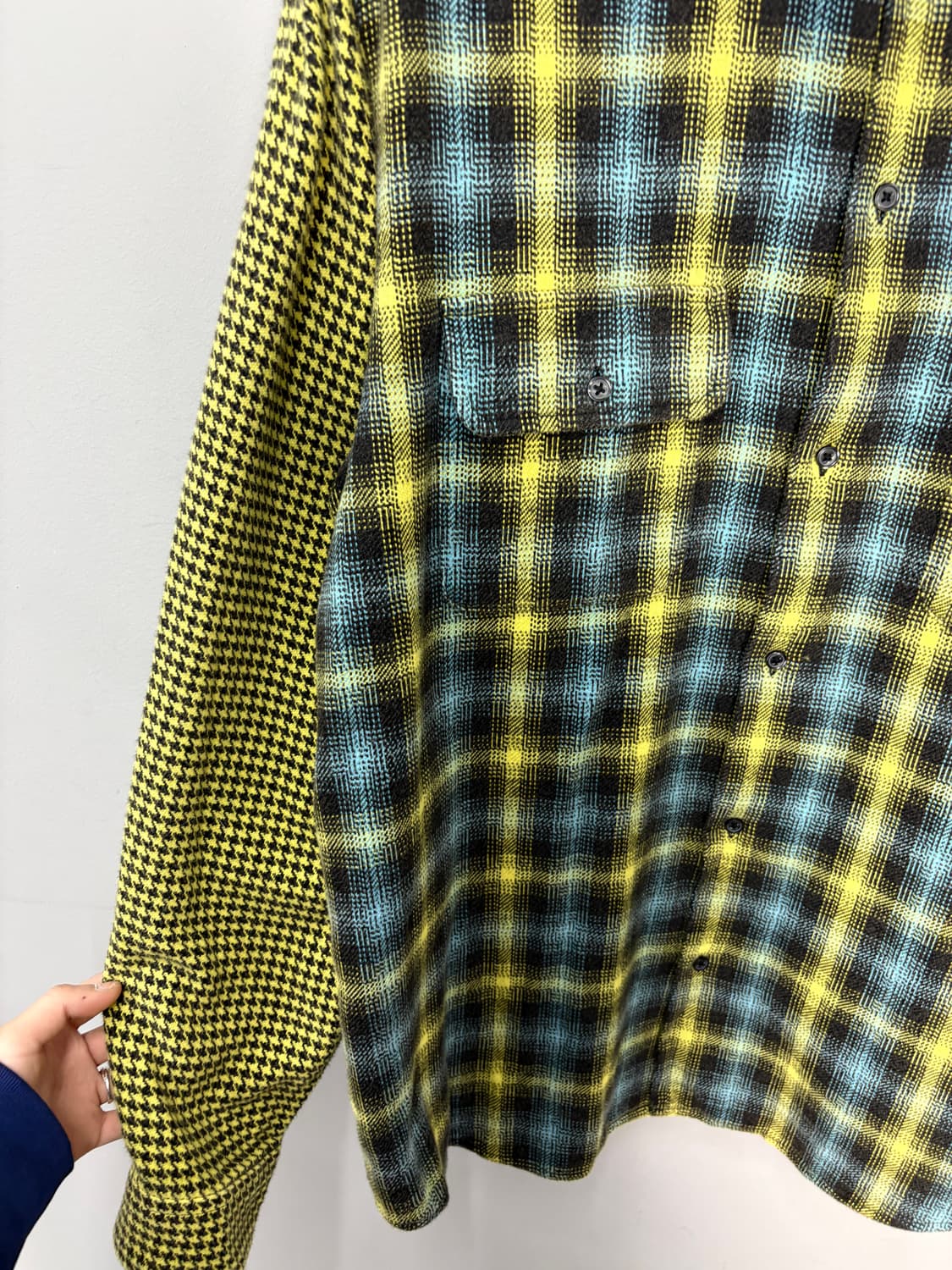 슈프림 23FW 하운즈투스 플레이드 플란넬 옐로우셔츠 A3752 상품이미지3