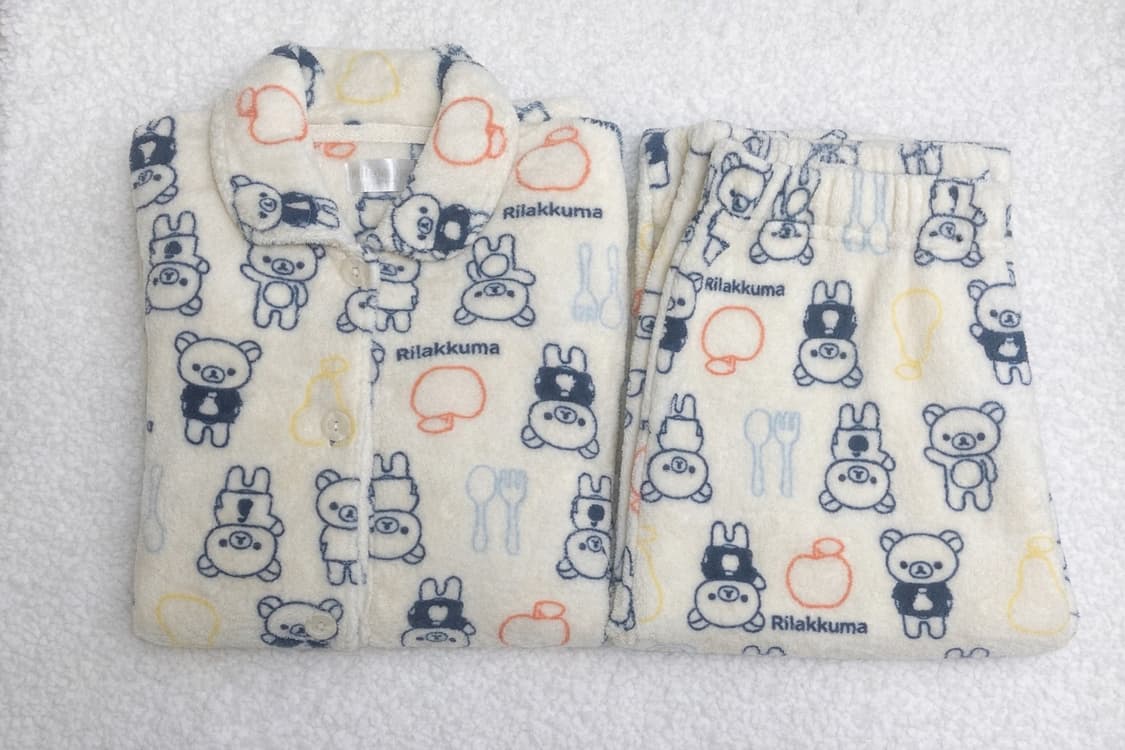 RILAKKUMA 리락쿠마 수면 파자마 set 🐻🤍🧡 상품이미지1