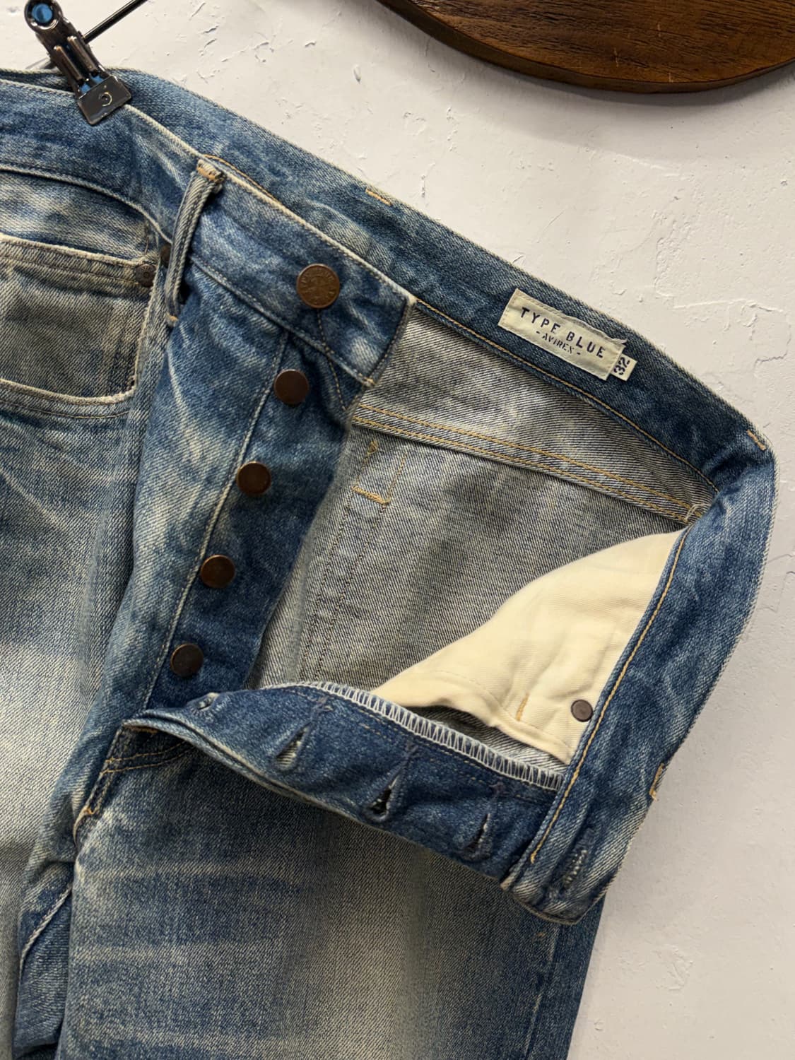 아비렉스 타입 블루 셀비지 데님 팬츠 상품이미지8