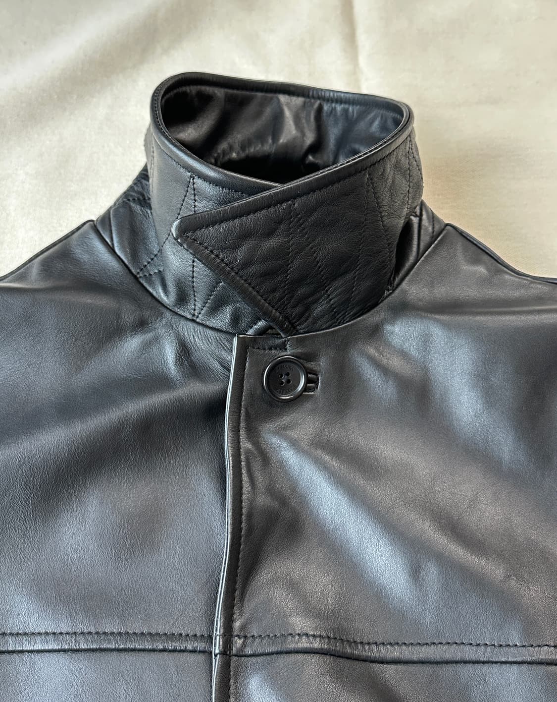 바나나 리퍼블릭 리얼 레더 카코트 M 상품이미지4