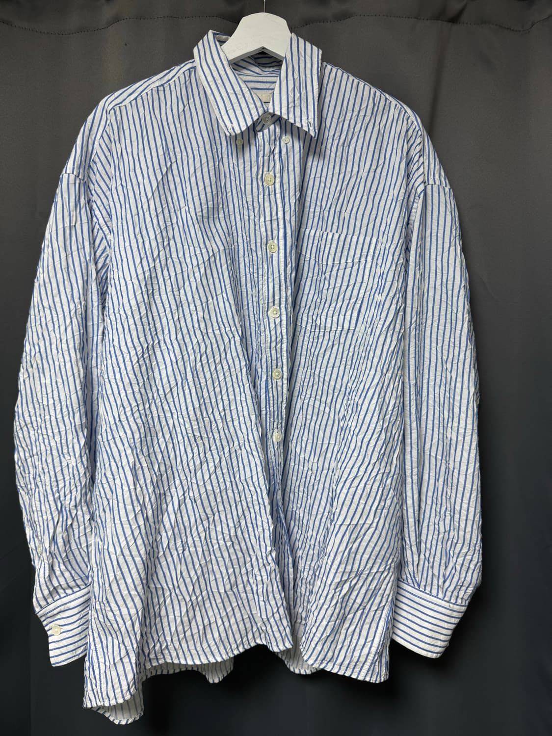 [48] 아워레가시 21ss BD 크링클 스트라프 셔츠 상품이미지1