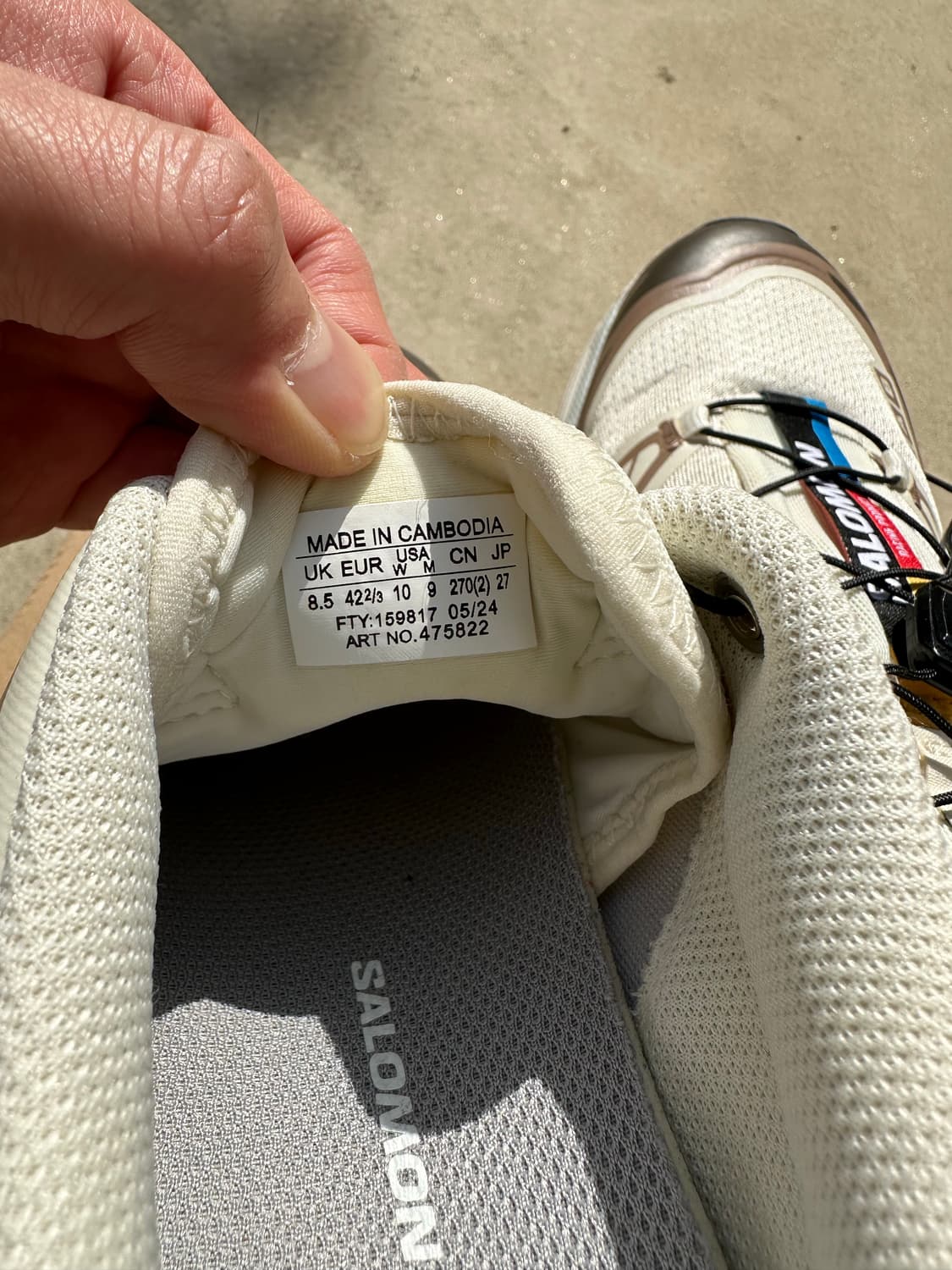 살로몬 XT-6 아몬드 밀크 포타벨라  상품이미지7